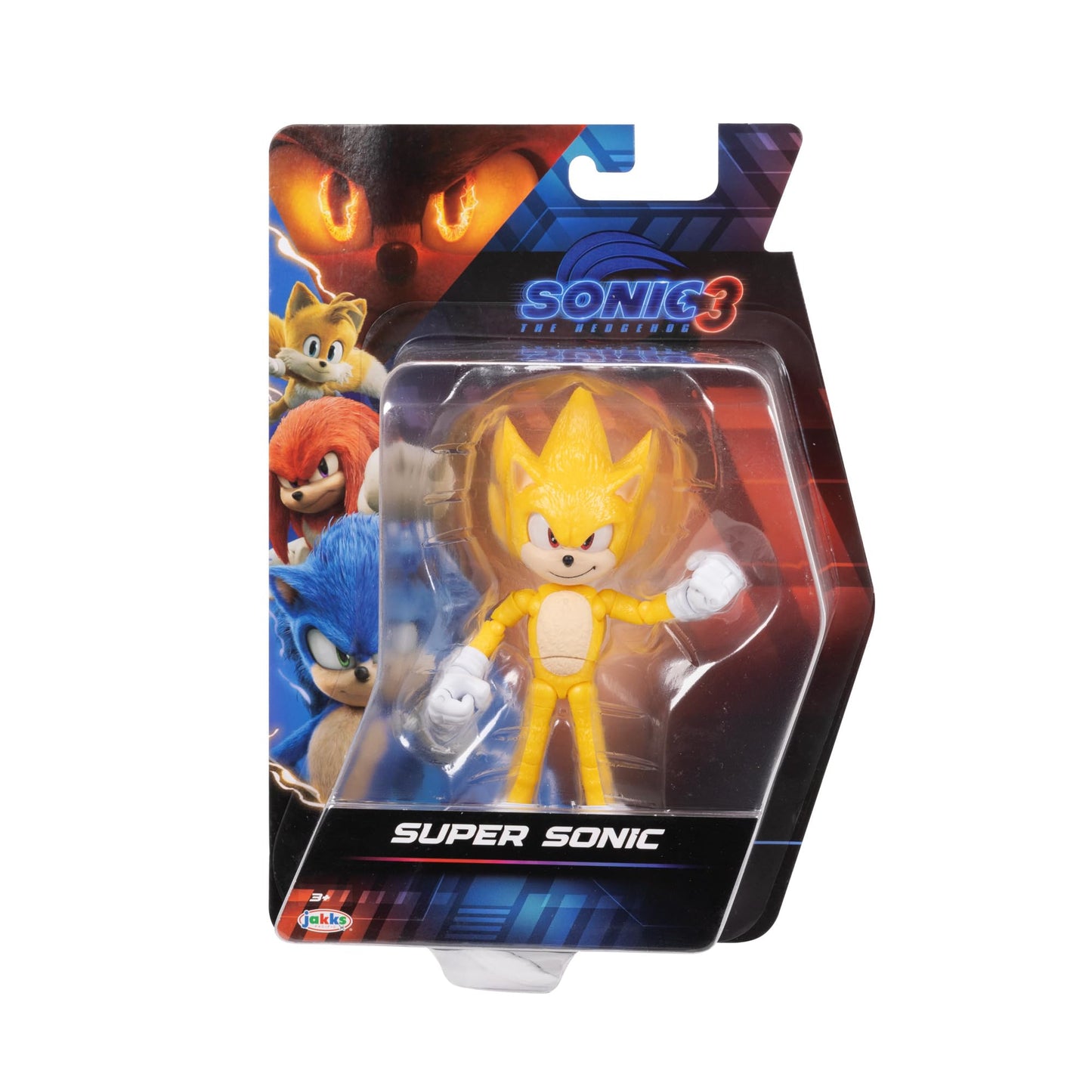 Sonic 3 Movie Action Figures - 5-Inch Super Sonic Collector Toy Figure, Highly Articulated for Boys & Girls - Officially Licensed 3 Movie Product