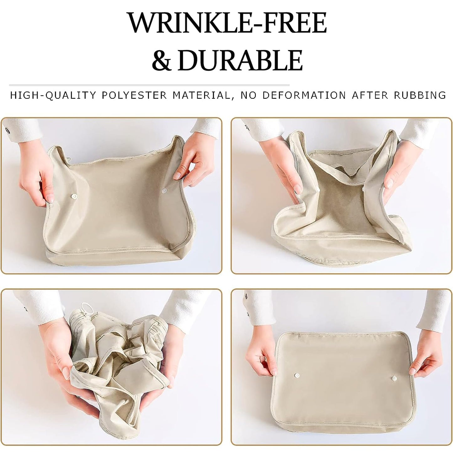 LANSKLBD 8-Piece Packing Cubes Set for Suitcases, Travel Luggage Organizers with Shoe, Toiletry & Laundry Bags, Essentials Kit