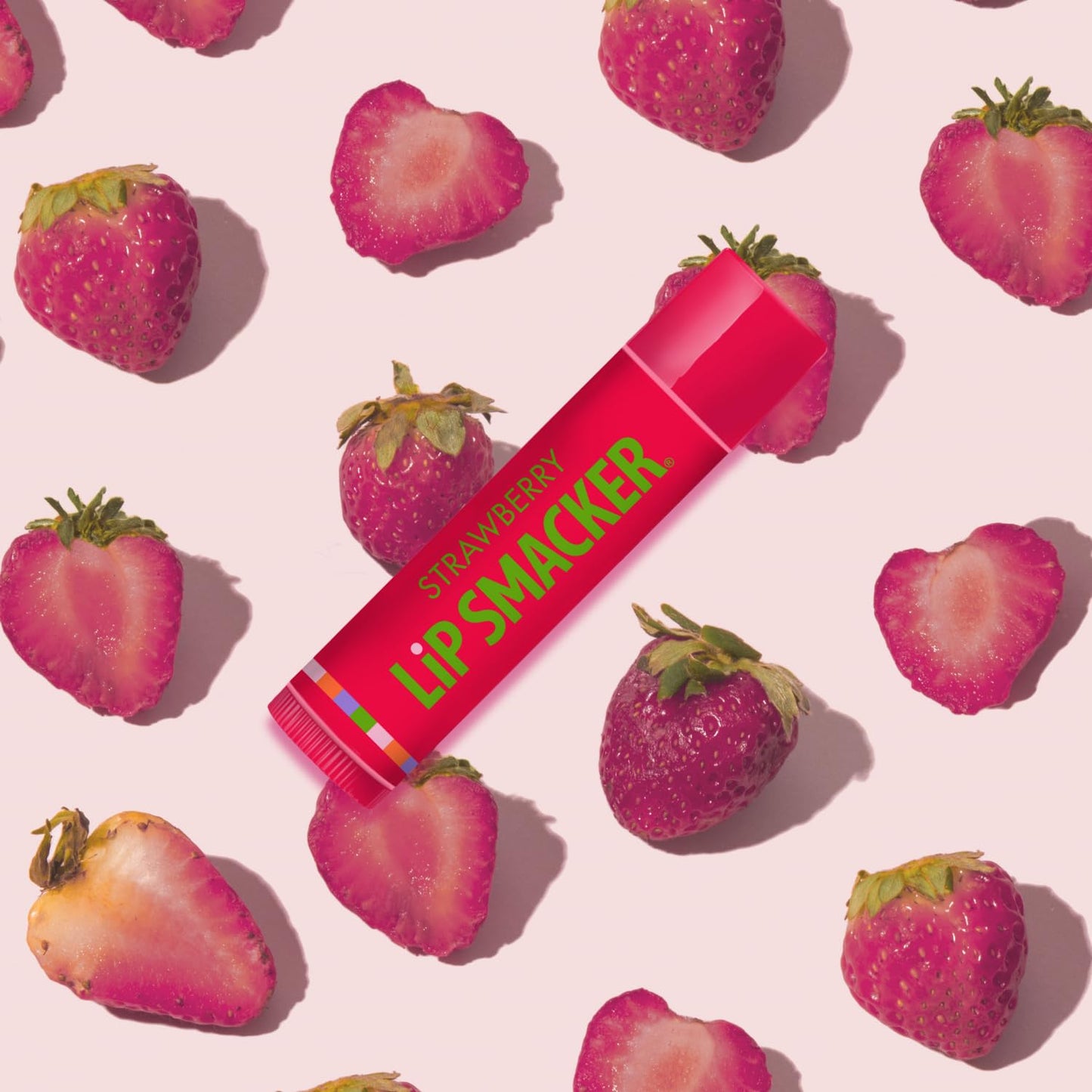Lip Smackers Flavored Lip Balm Original & Best - Moisturizing, Soothing Trio Strawberry, Watermelon, & Cotton Candy