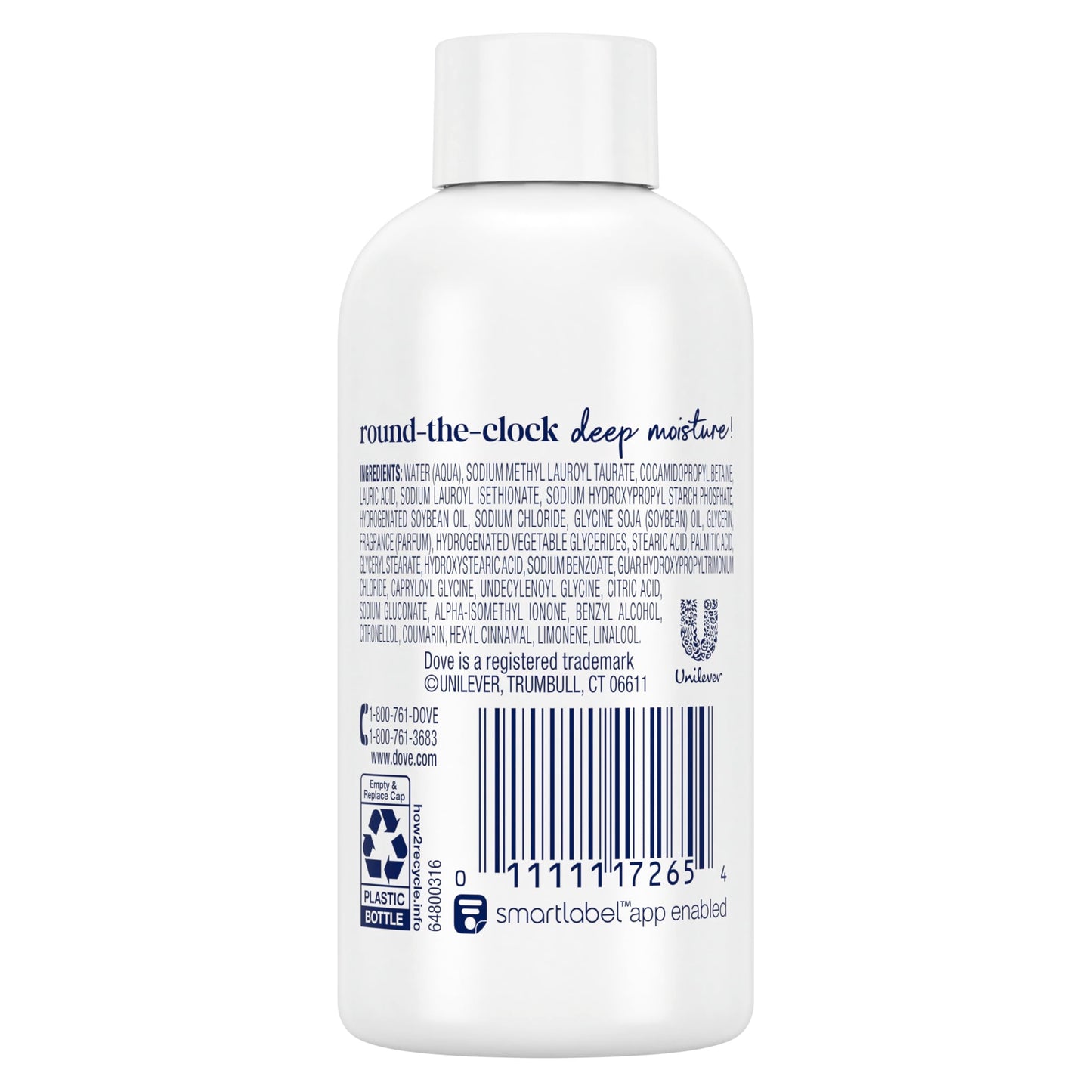 Dove Body Wash Deep Moisture for 24hr Lotion-Soft Skin Moisturizing Skin Cleanser with No Sulfates No Parabens 3 oz