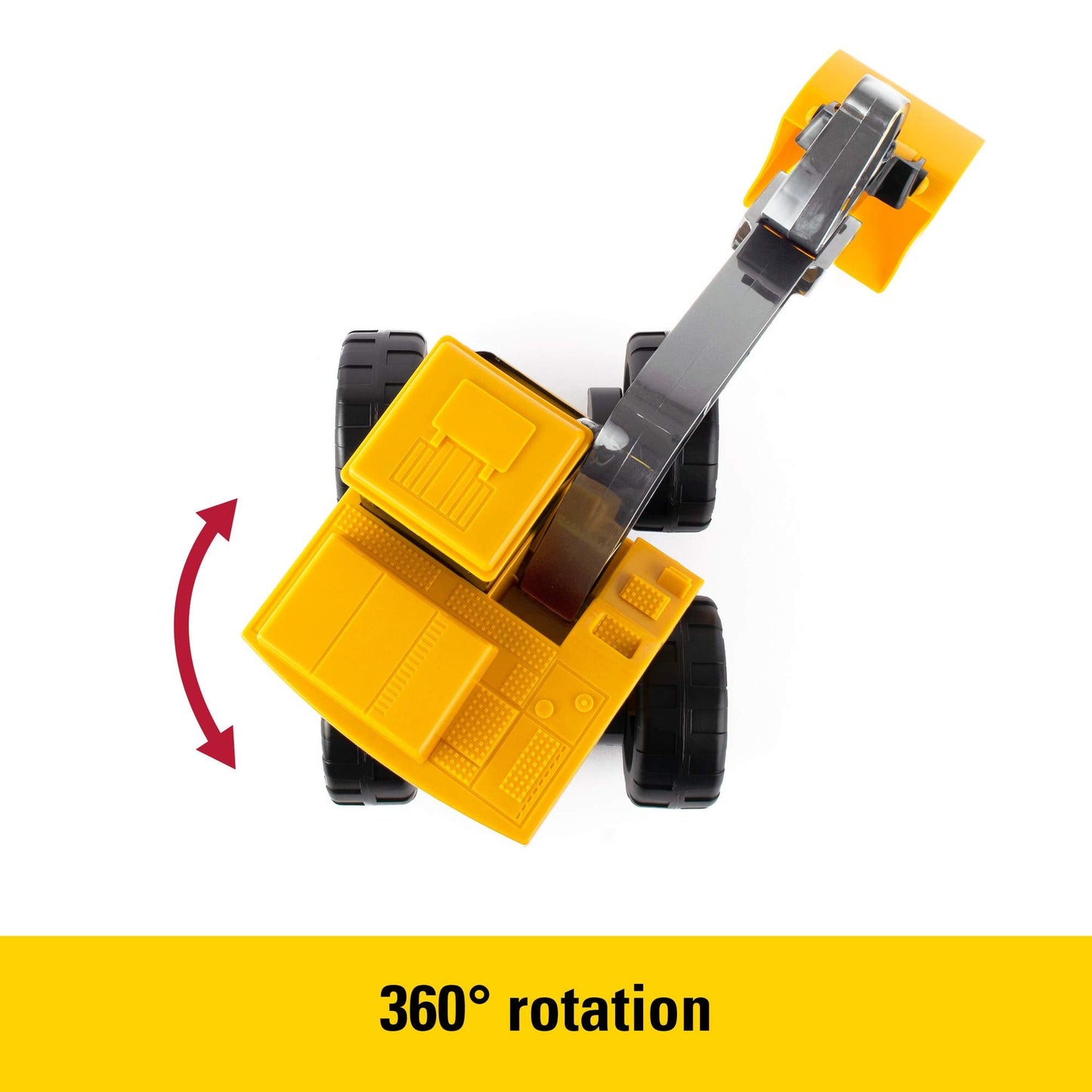 TOMY John Deere Sandbox Big Scoop Excavator Toy, 15" Construction Vehicle with Tilting Dump Bed, Toddler Sandbox Toy, Frustration-Free Packaging