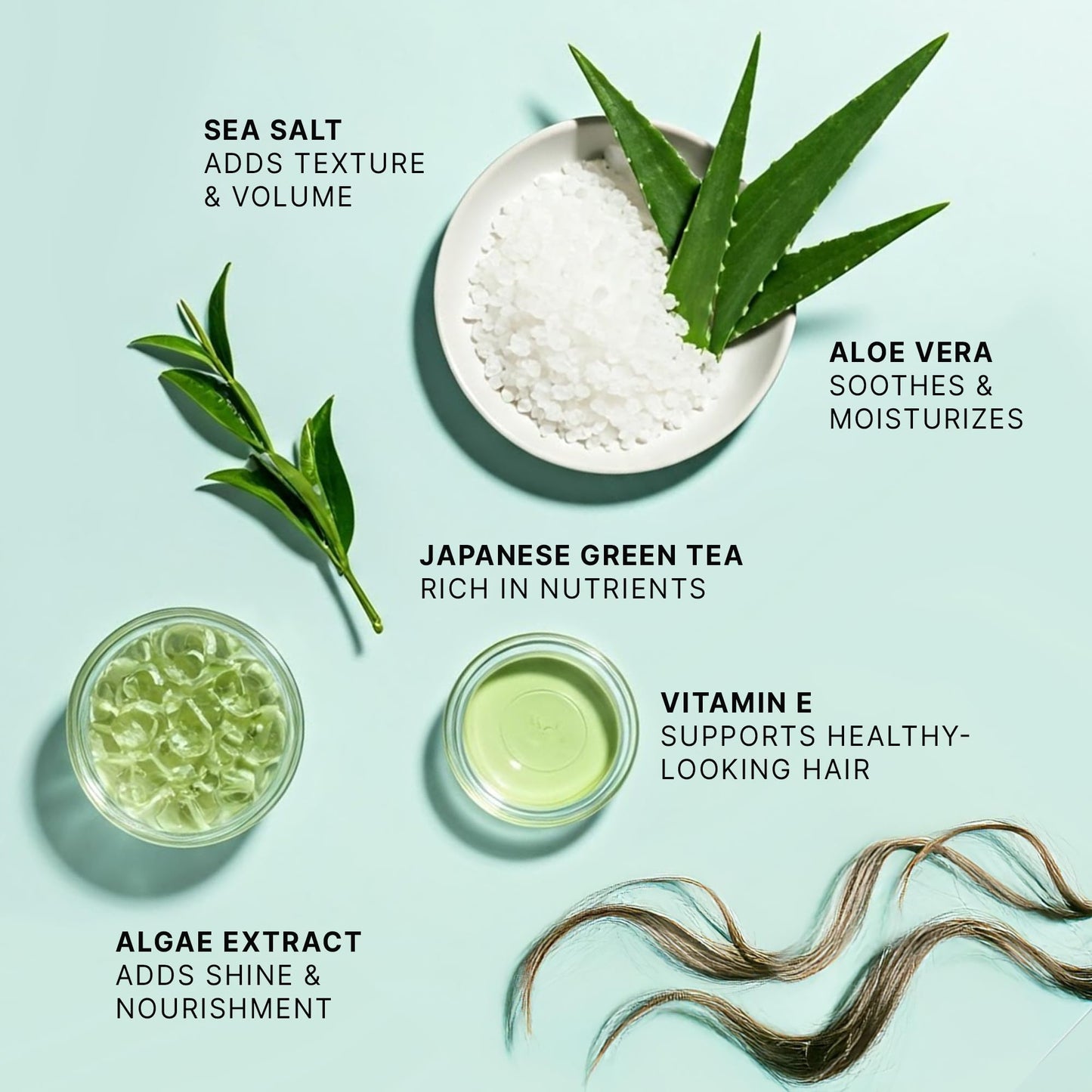 Beauty by Earth Sea Salt Spray for Textured Beach Waves & Volume - USA Made with Organic Ingredients, Texturing and Volumizing Spray for Fine Hair for Men & Women