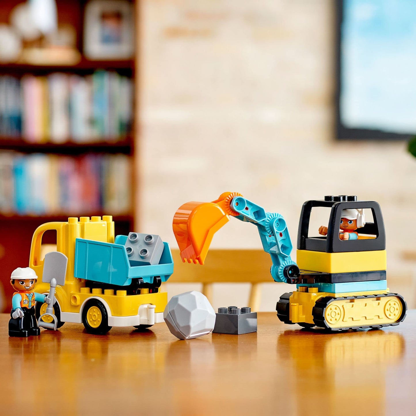 LEGO DUPLO Town Truck & Excavator Building Set for Toddlers, Educational Construction Toy, Birthday Gift for 2-3 Year Olds - 10931