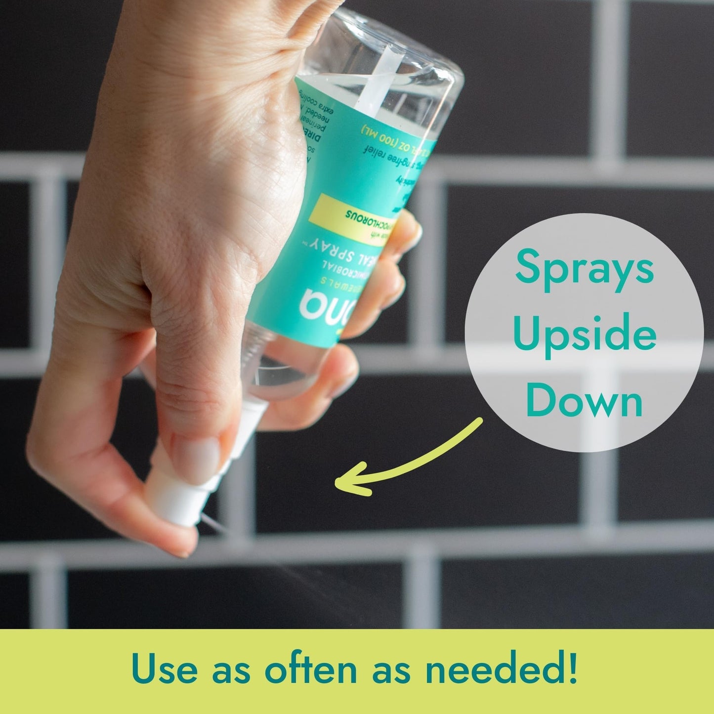 Ona Renewals Hypochlorous Acid Perineal Spray, Postpartum Care, Antimicrobial, Soothing Anti-Itch Cleanser, 3.4 fl oz