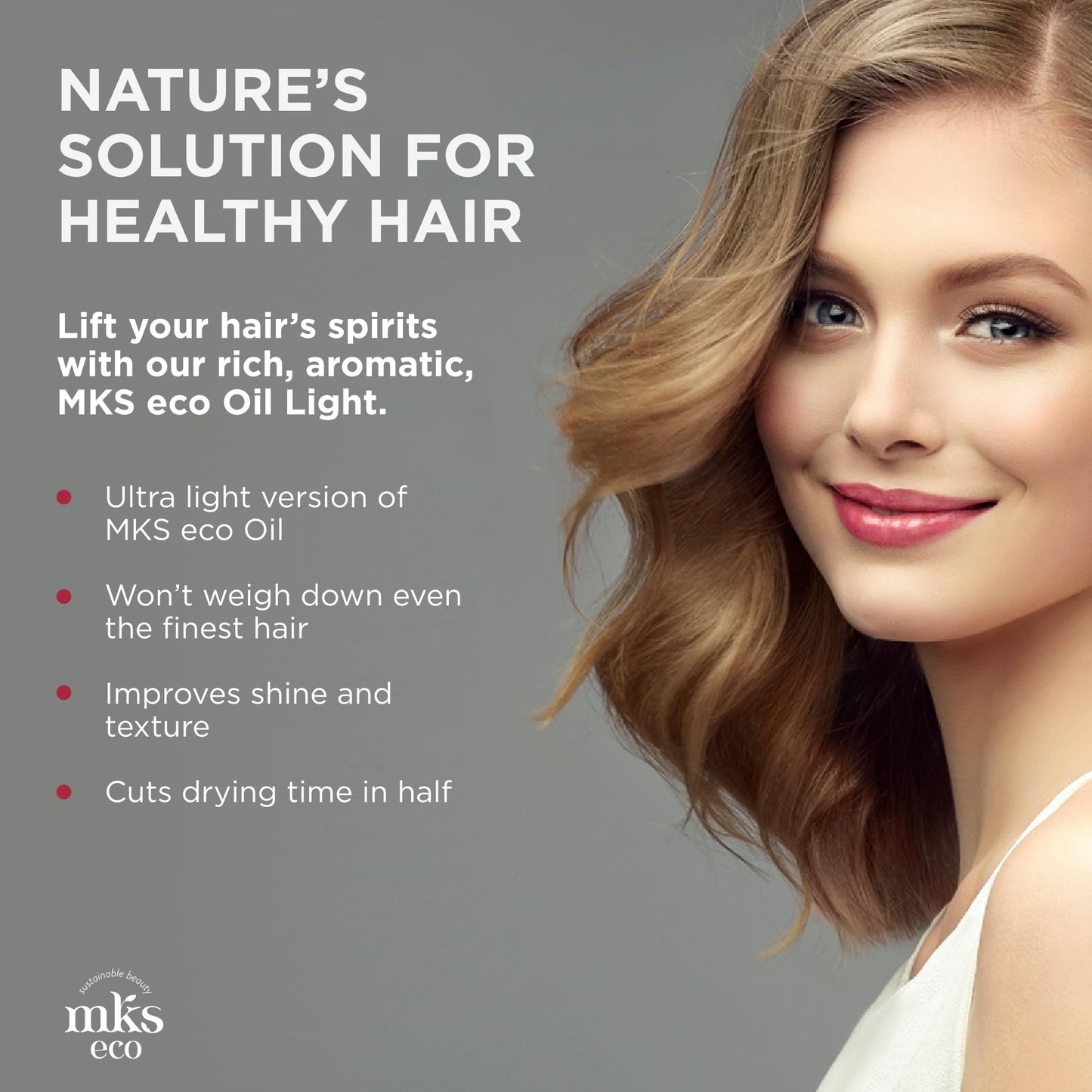 MKS Eco Original Hair Styling Elixir 2 fl oz | Argan & Hemp Seed Oil for Fine Hair | Moisturizing, Nourishing & Frizz Control | Vegan, Cruelty-Free