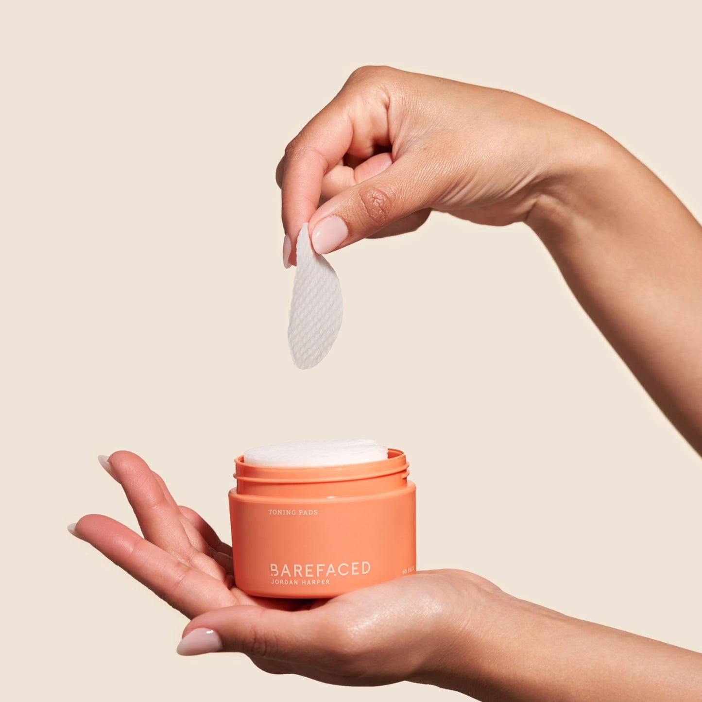 Barefaced Toning Pads 60ct – Exfoliating Face Pads with 2% Glycolic & Salicylic Acid to Brighten, Cleanse, Clear Pores & Reduce Fine Lines