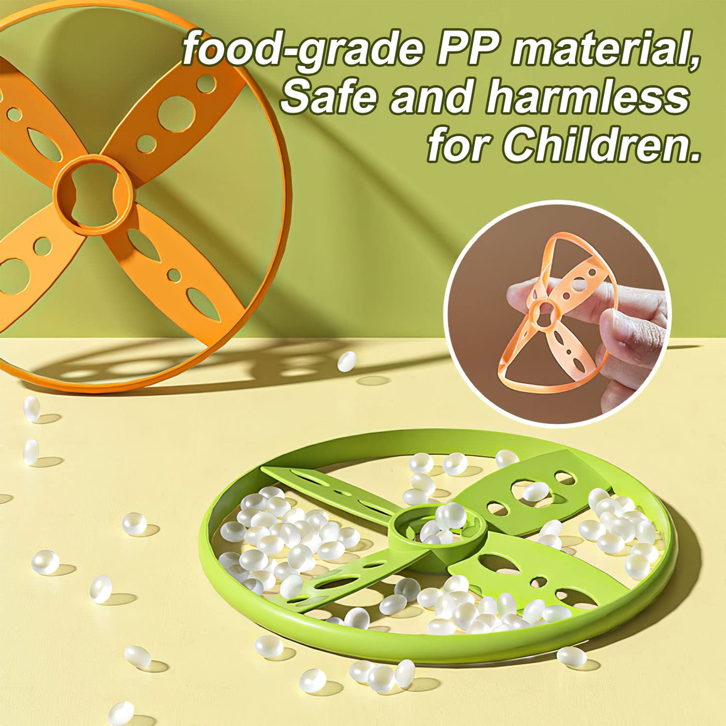 XINHOME Outdoor Flying Disc Launcher Toys for Kids 3 4 5 6 7 8 Year Old Boys Girls Dinosaur Stomp Rocket for Toddlers Backyard Toys