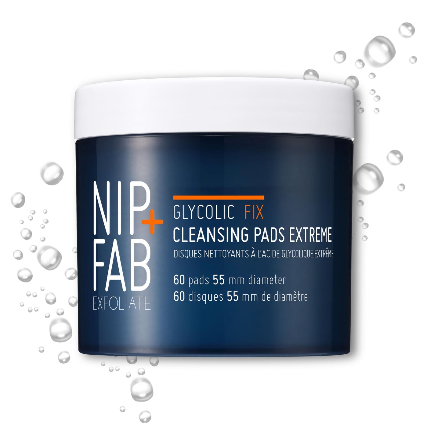 Nip + Fab Glycolic Acid Night Face Pads with Salicylic & Hyaluronic Acid – Exfoliating AHA Pads for Even Skin Tone & Blemish Control, 60 Pads