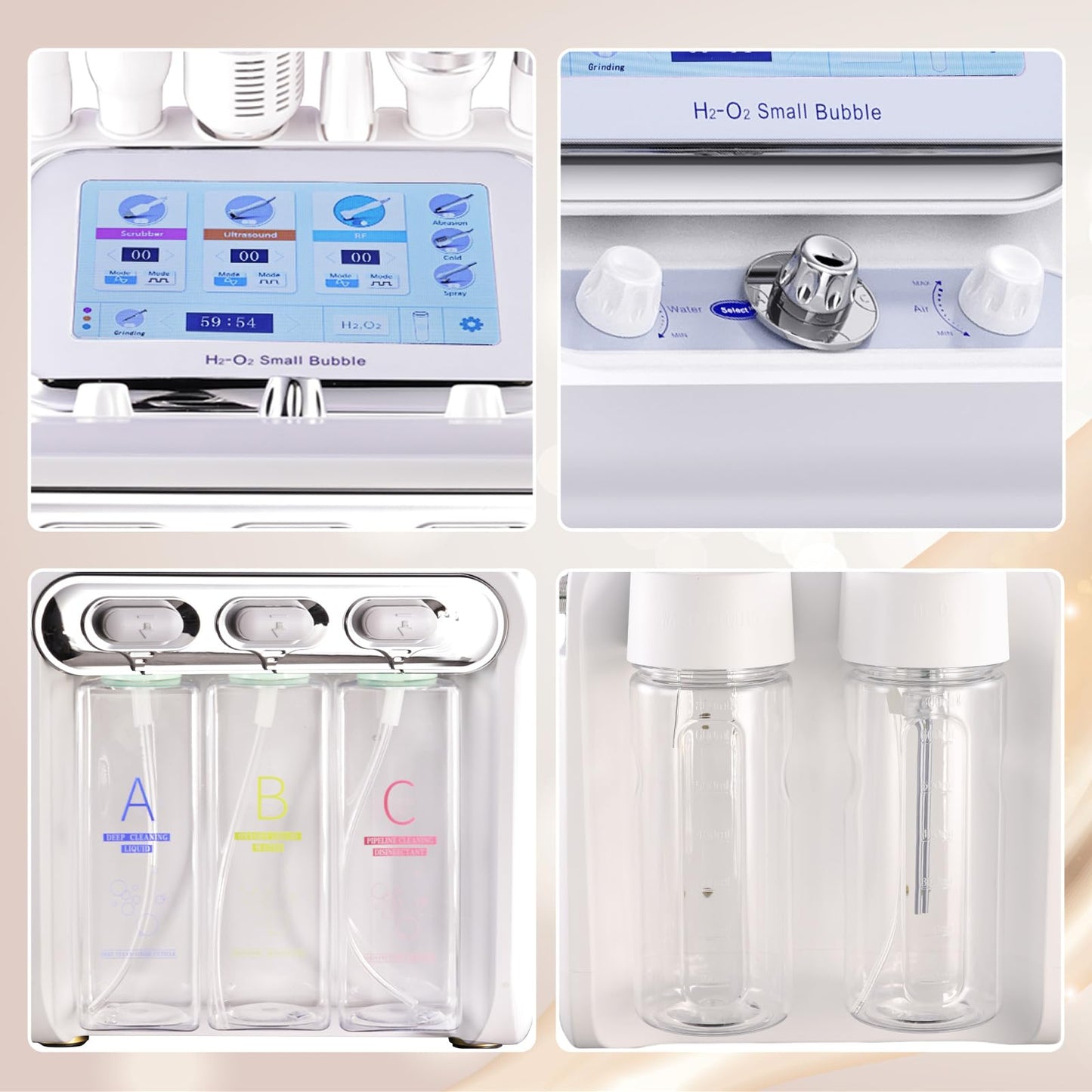 Hydrogen Oxygen 7 in1 Diamond Microdermabrasion Machine,Facial Peeling Skin Care for Salon Personal Home Use