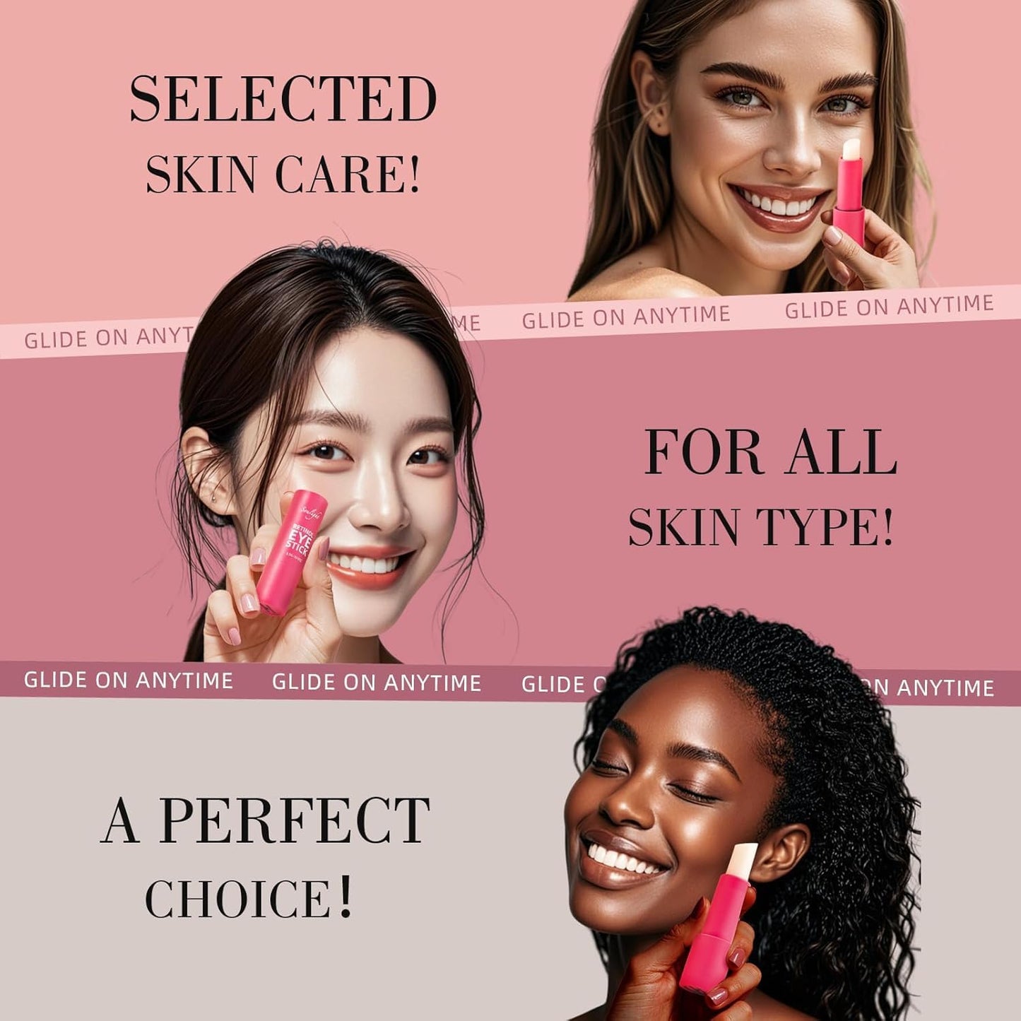 Soulight Retinol Eye Stick - Anti-Aging Eye Balm for Wrinkles, Dark Circles & Puffiness, Moisturizing Eye Cream to Soften & Nourish Skin