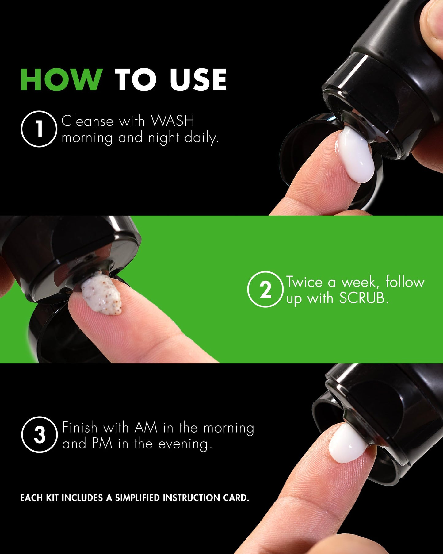 Tiege Hanley Men’s Skin Care Set – System 1 Daily Routine with Face Wash, Scrub & Moisturizer for Hydrated, Healthy Skin