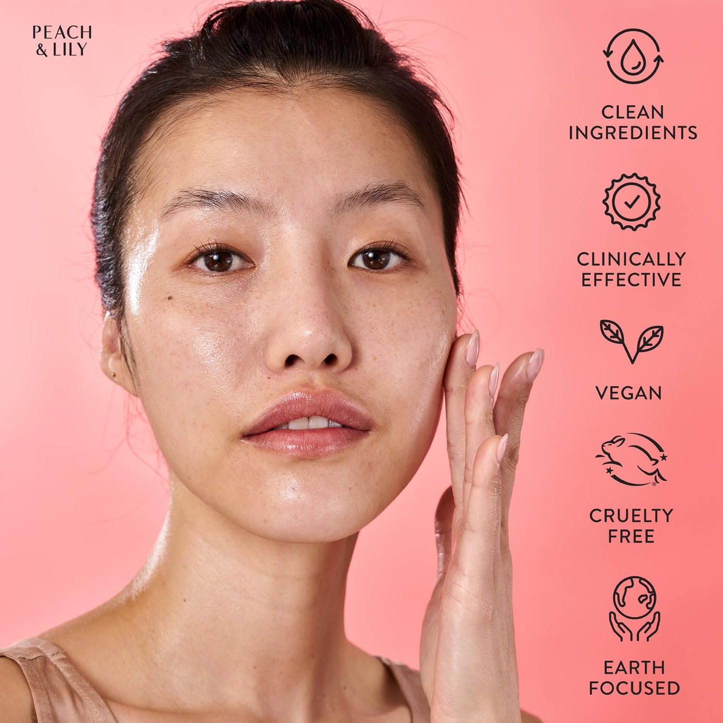 Peach & Lily Power Calm Hydrating Gel Cleanser - Korean Skincare Face Wash for All Skin Types, Vegan, Fragrance-Free, 100ml Travel Size