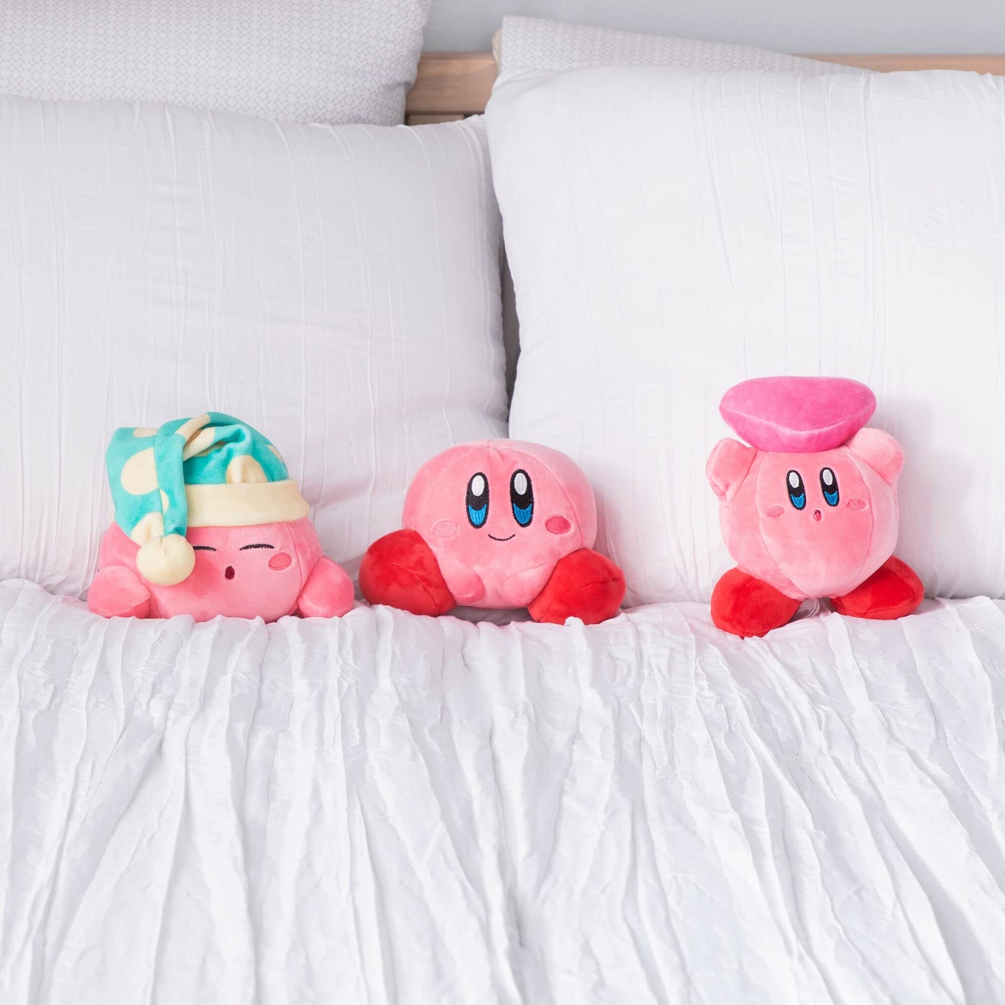 Club Mocchi Mocchi Kirby Plush - Sleeping Kirby Plushie - Easter Basket Stuffers - Squishy Plush - 6 Inch