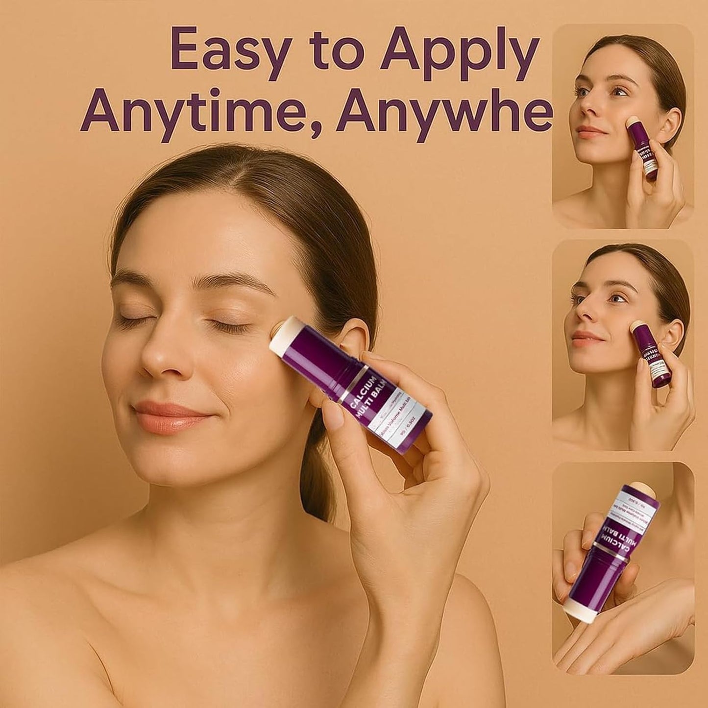 OSFRIAGE Calcium Multi Balm 2PCS – Collagen Moisturizing Stick for Eyes, Neck & Face, Intensive Repair & Hydration Cream