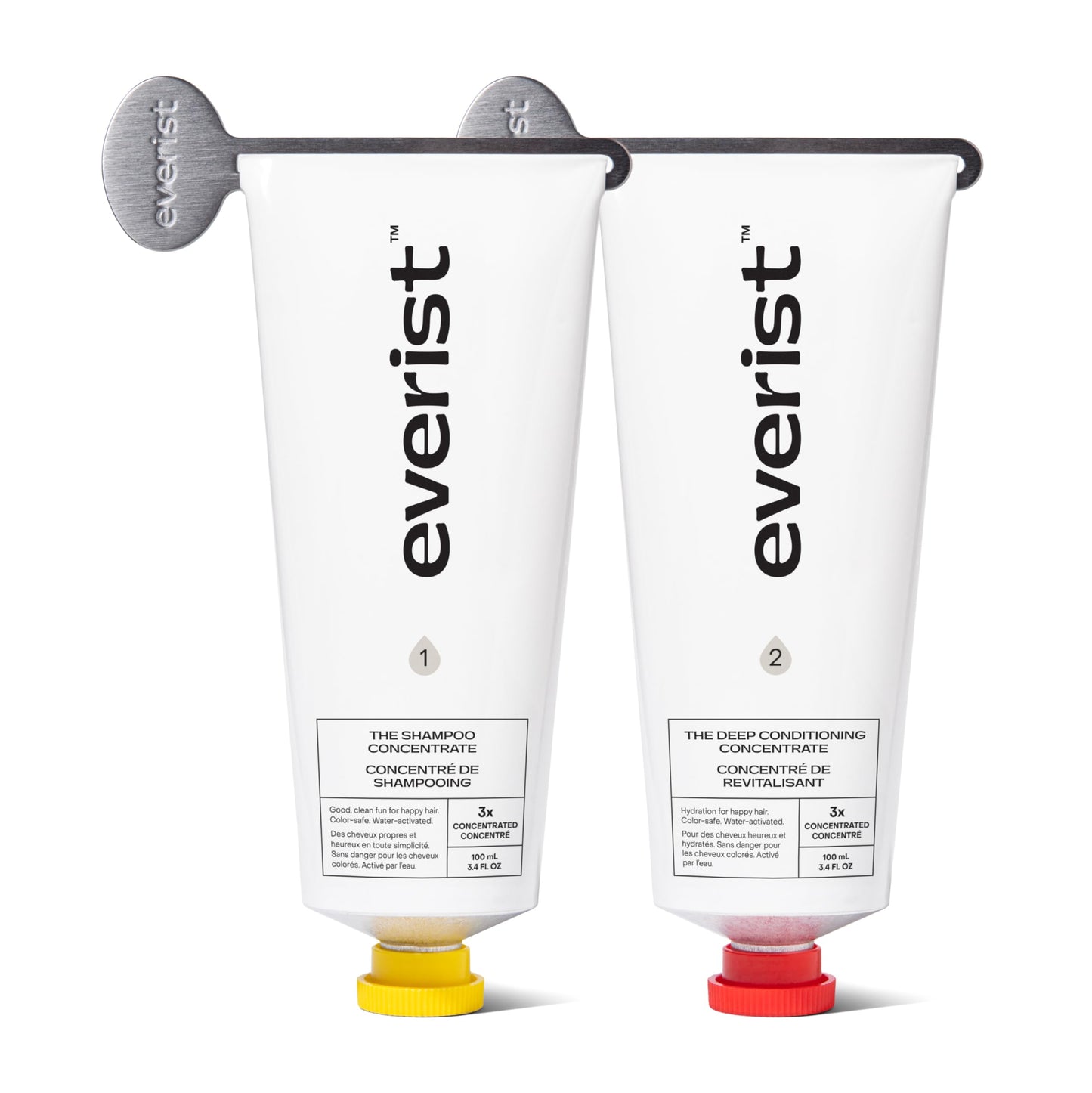 Everist The Haircare Essentials Duo | Shampoo & Deep Conditioner | Repairs & Hydrates | For Sensitive Scalp | Plant-Based, Color-Safe, 3.4 fl oz Each