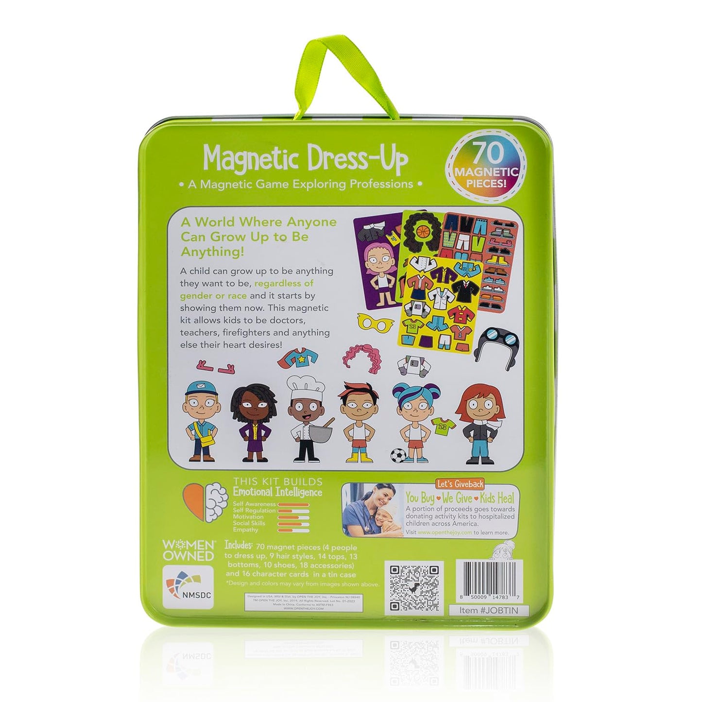 Open The Joy Magnetic Dress-up Playset for Kids - Mix and Match Magnetic Outfits, Accessories, and Characters - Ages 4 and Up