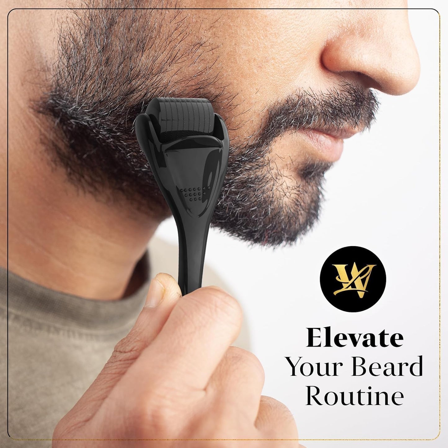 Derma Roller for Skin, Hair & Beard – Women and Men Titanium Microneedling Roller for Face & Scalp, Safe & Easy to Use 0.25mm