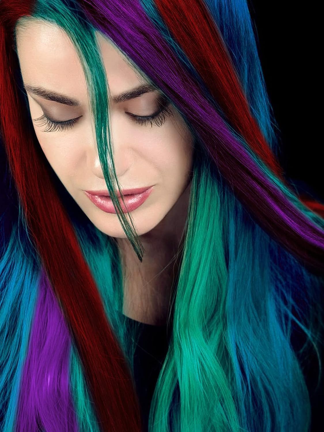 Kalolary 10 Color Temporary Hair Chalk Comb Set, Washable Hair Dye for Girls Kids Gifts on Birthday Cosplay Party for Age 4 5 6 7 8 9 10 12 13