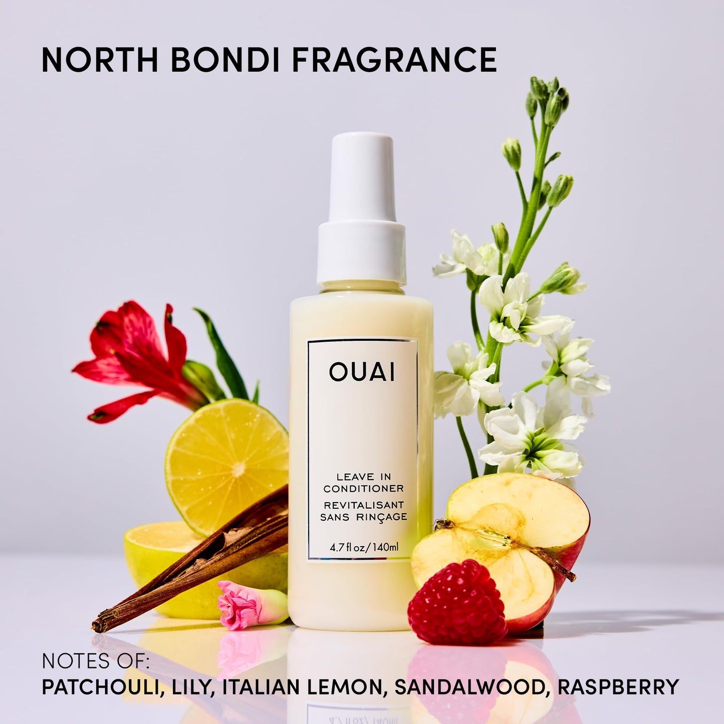 OUAI Leave-In Conditioner & Heat Protectant Spray (4.7 oz) – Detangles, Fights Frizz & Flyaways, Preps Hair for Styling – Sulfate & Paraben Free