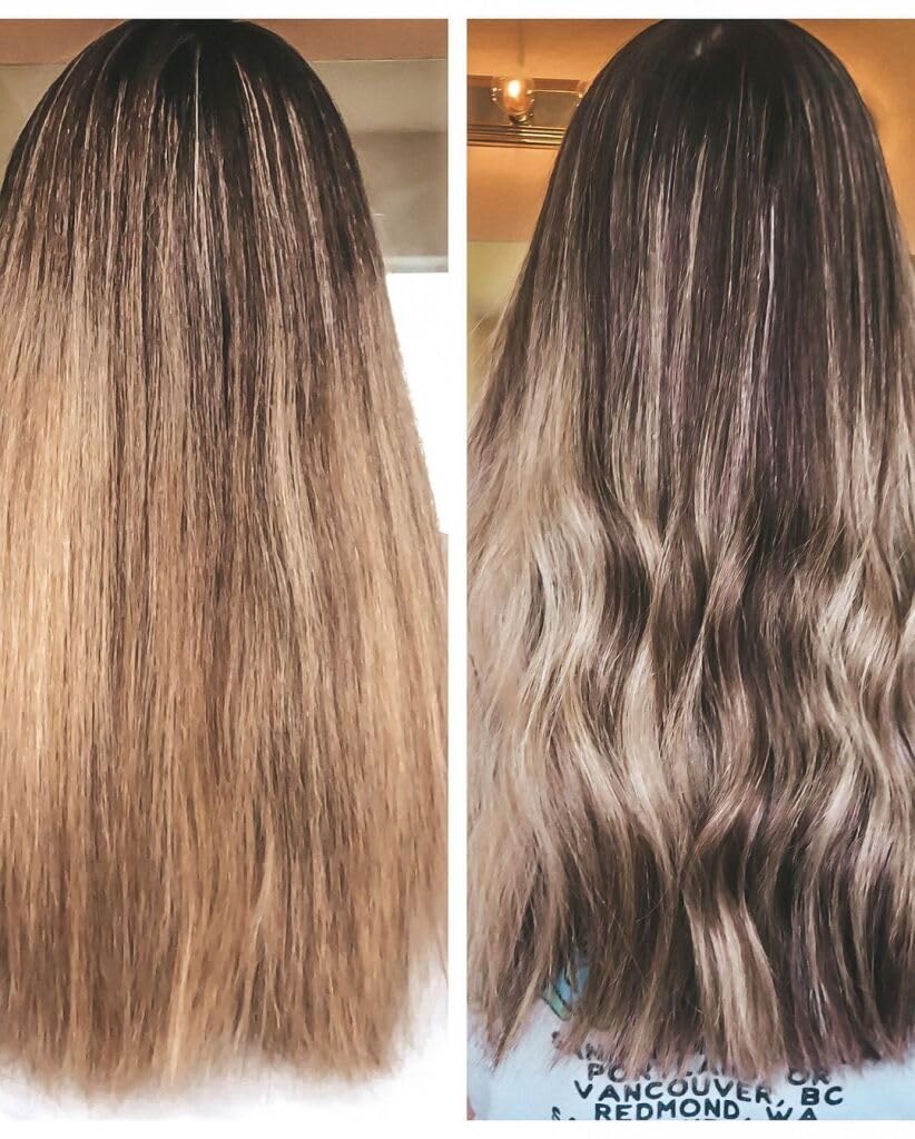 oVertone Blue Toning Conditioner - Neutralizes Brassiness for Blonde & Light Brown Hair - Hydrating with Shea Butter & Coconut Oil - Vegan, Paraben-Free, 8 oz