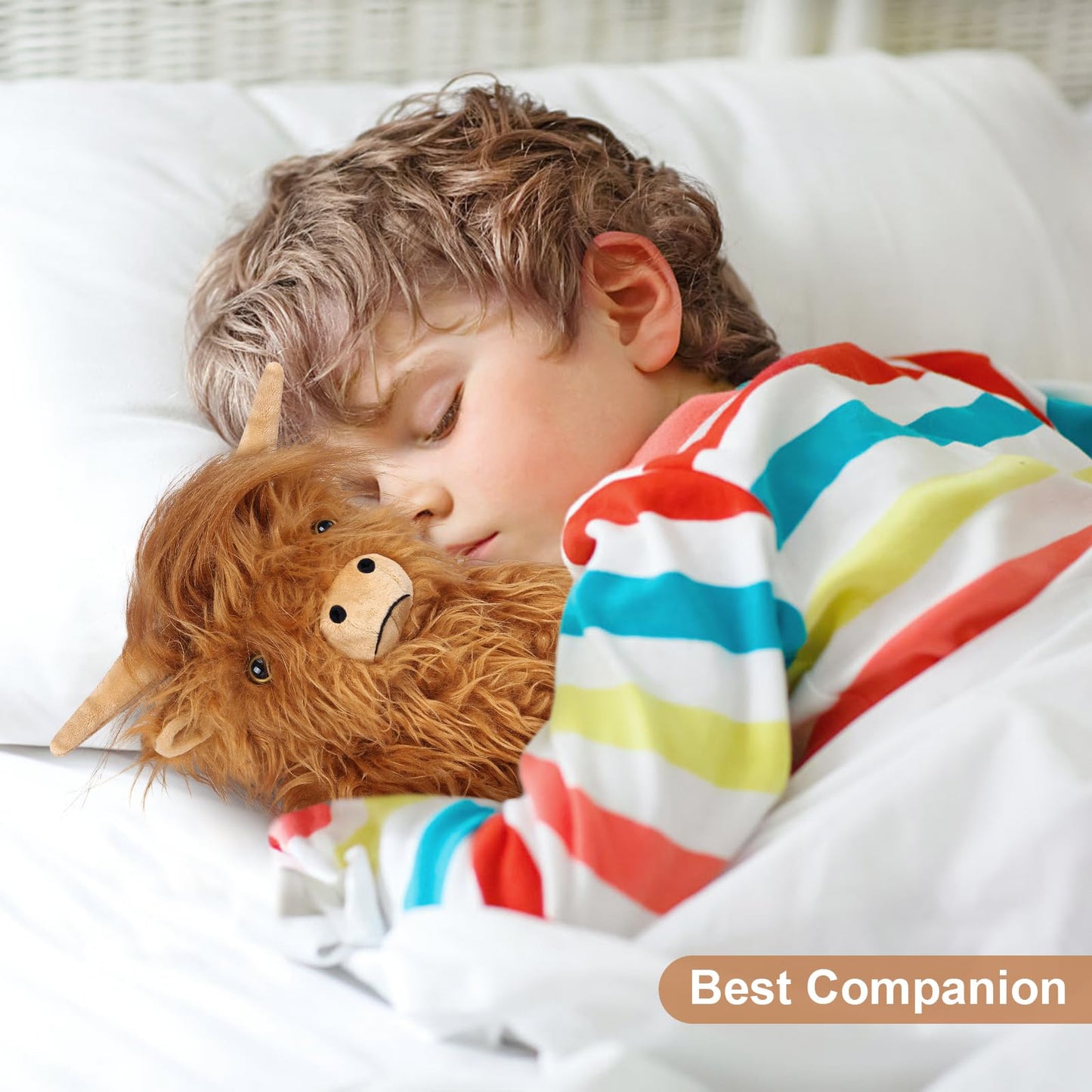 SuzziPals Highland Cow Plushie – Microwavable & Freezable, Lavender Scented Heating Pad for Stress Relief, Relaxation & Gifts