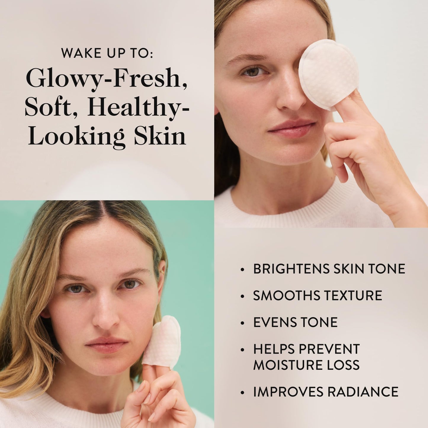 goop Beauty 15% Glycolic Acid Exfoliating Pads – Professional Peel-Inspired, Refines & Smooths Skin, Paraben & Silicone Free, 4 Pack