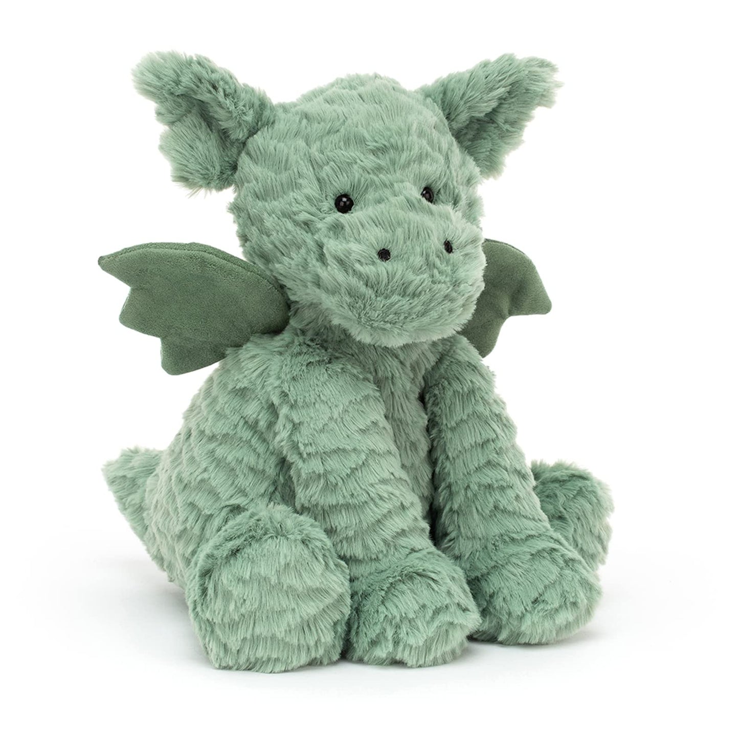 Jellycat Fuddlewuddle Dragon Stuffed Animal, 9 inches - Mythical Plush Toy - Classic Children's Gift