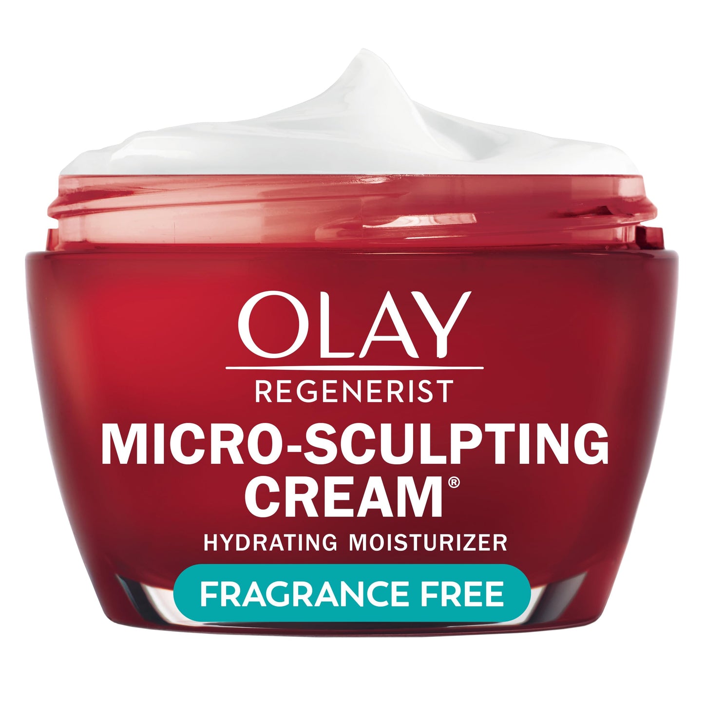 Olay Regenerist Micro-Sculpting Face Cream for Women, Fragrance-Free, Hydrating Anti-Aging Moisturizer with Hyaluronic Acid, 1.7 oz