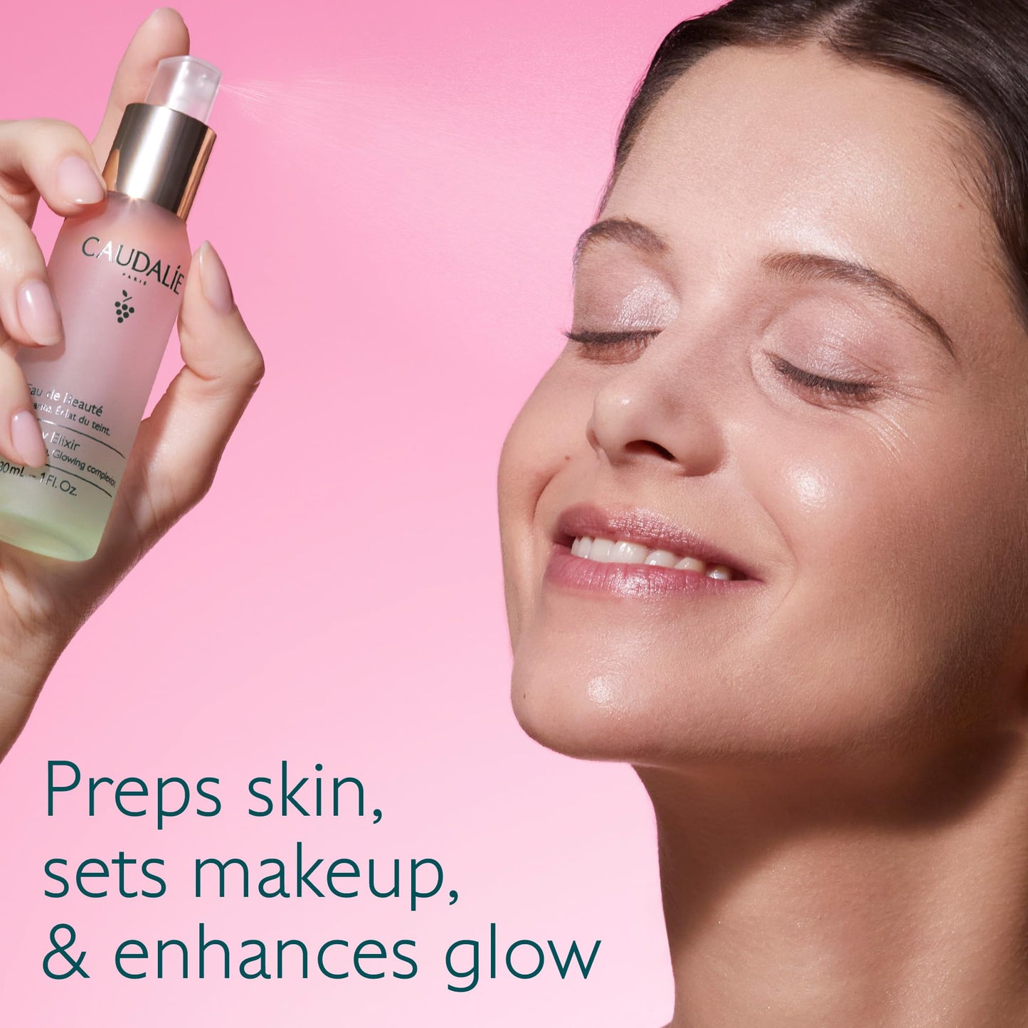 Caudalie Beauty Elixir Face Mist: Toner That Tightens Pores + Reduces Dullness + Sets Makeup - 30 mL