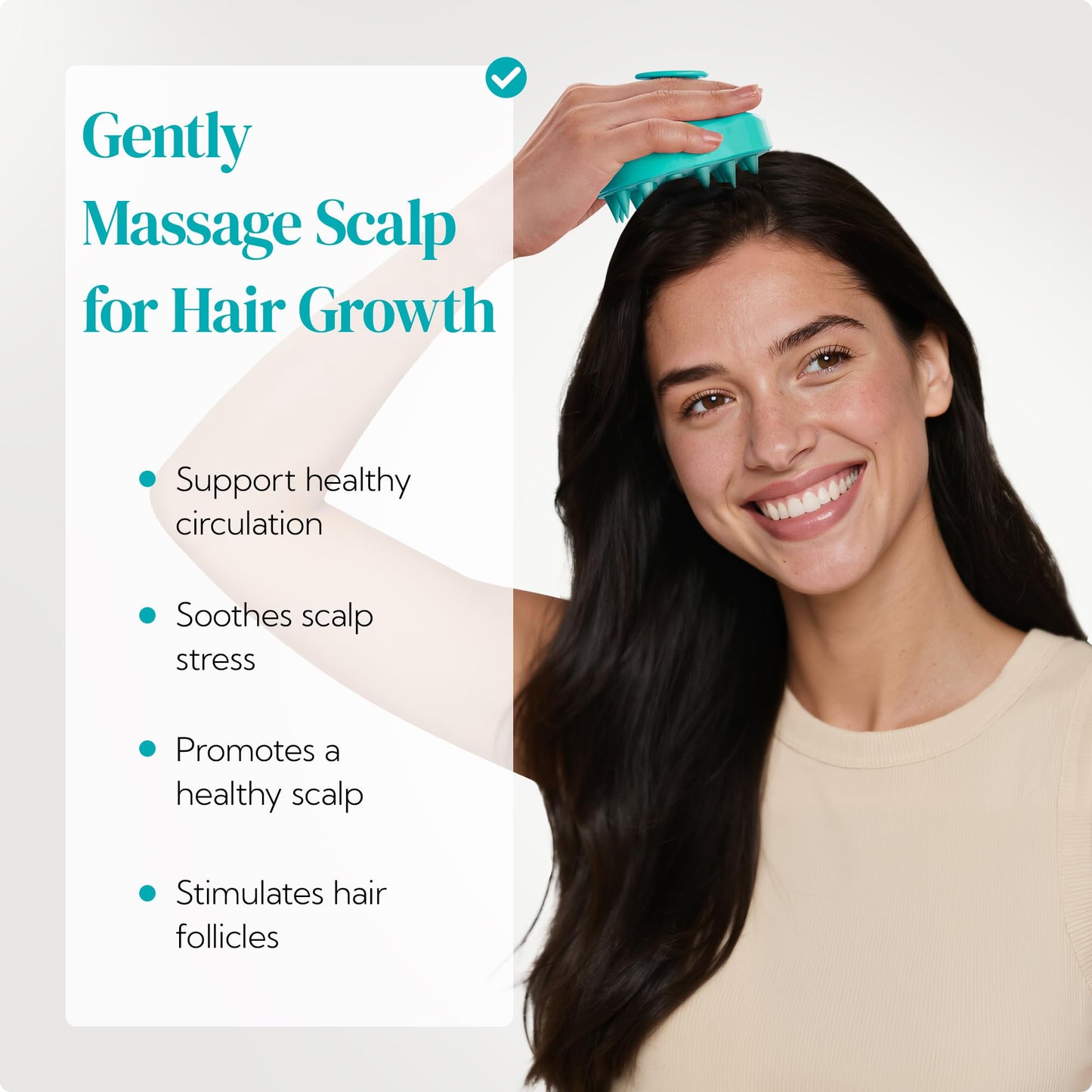 HEETA Scalp Massager Shampoo Brush 2-Pack – Soft Silicone Bristles for Deep Clean & Dandruff Removal, Wet/Dry Hair Scrubber for Men & Women (Green & Black)