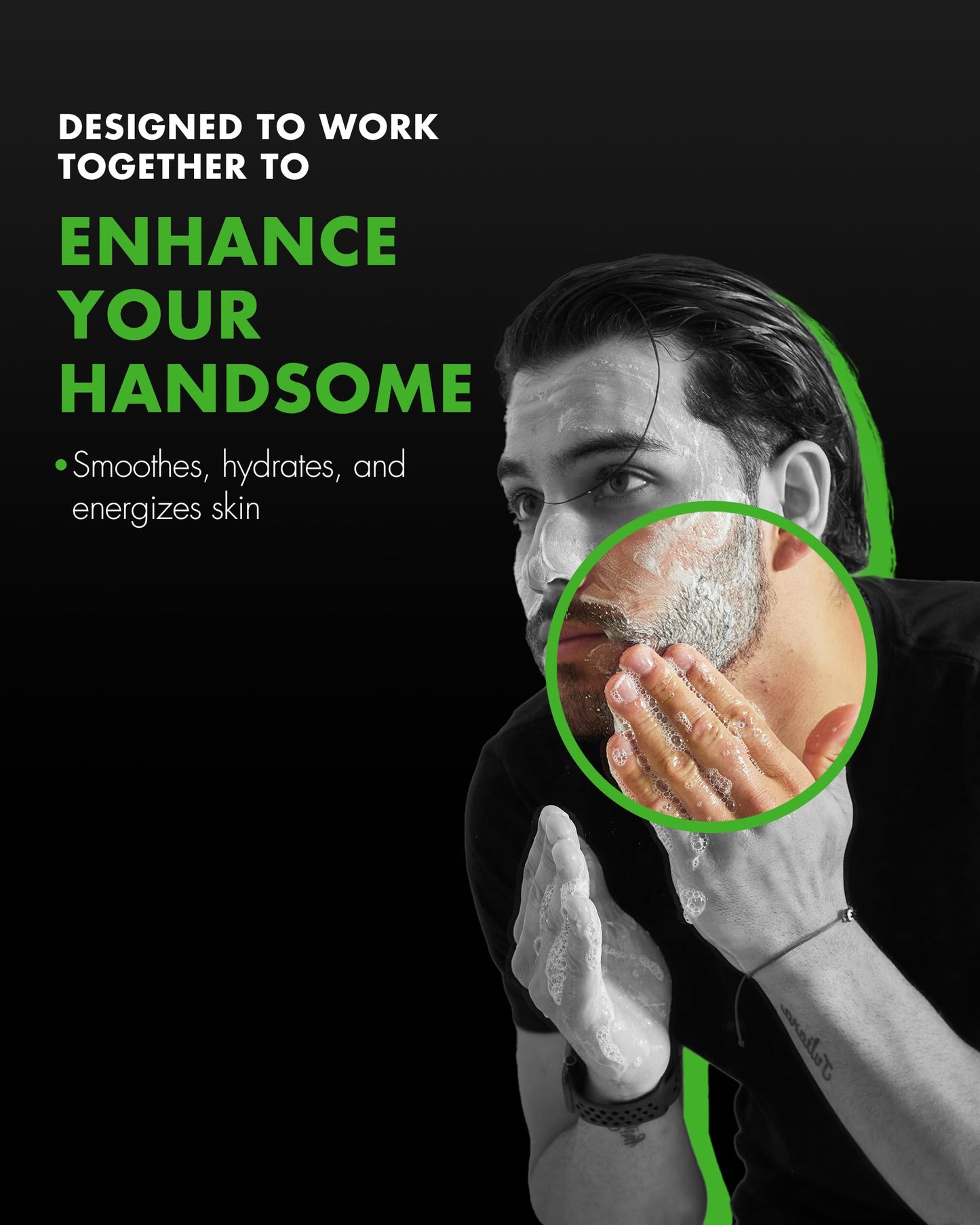 Tiege Hanley Men’s Skin Care Set – System 1 Daily Routine with Face Wash, Scrub & Moisturizer for Hydrated, Healthy Skin