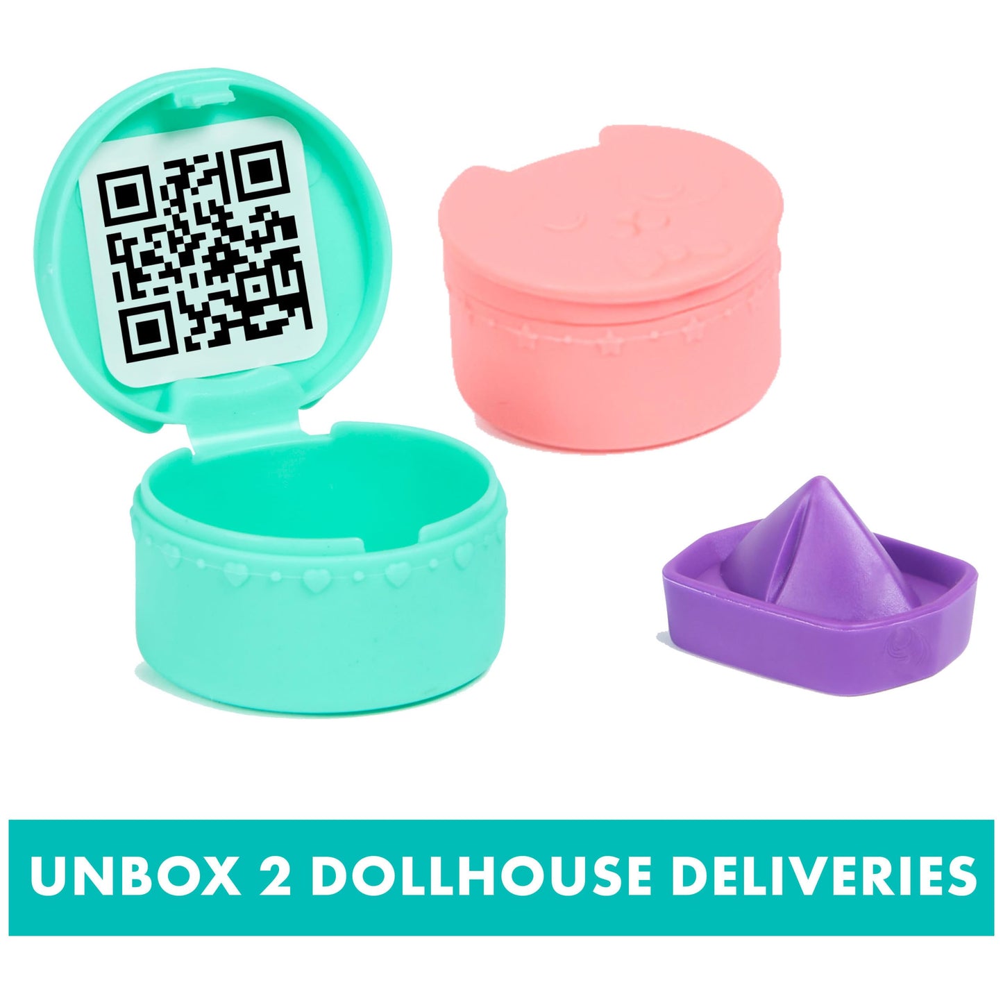 Gabby's Dollhouse, Baby Box Cat Craft-A-Riffic Room with Exclusive Figure, Accessories, Furniture and Dollhouse Delivery, Kids Toys for Ages 3 and up