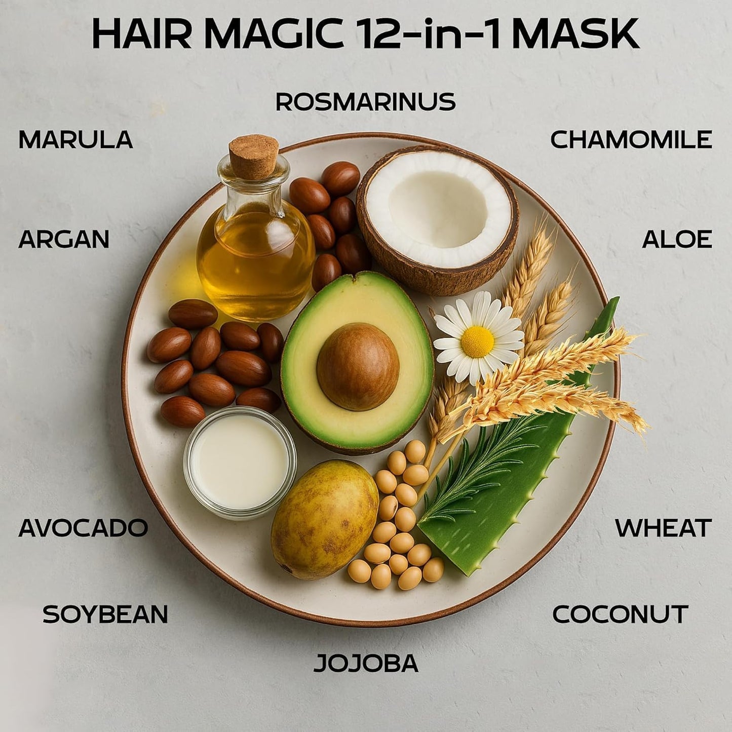 Keratin Hair Mask for Dry, Damaged & Long Hair – Deep Conditioning Protein Masque with Coconut, Jojoba & Avocado Oil – Hydrates, Repairs & Strengthens