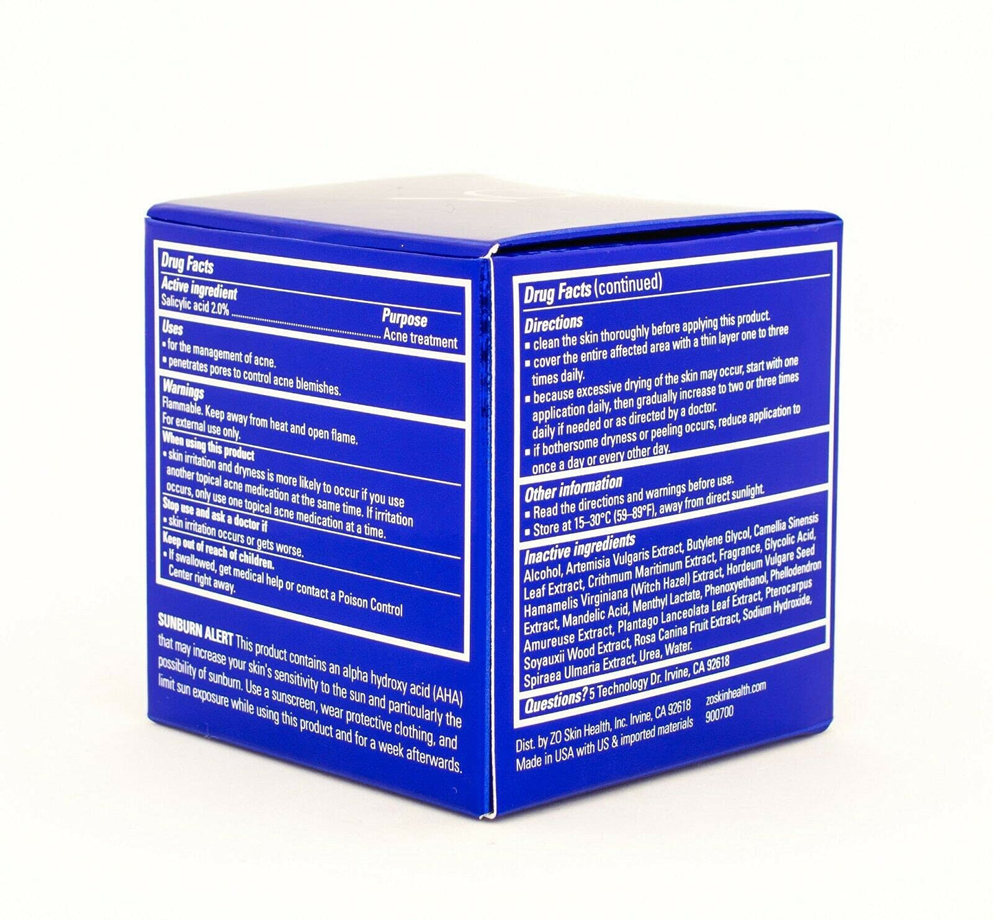 ZO Skin Health Oil Control Pads Acne Treatment, 2% Salicylic Acid- 60 pads formerly called"ZO MEDICAL Cebatrol"