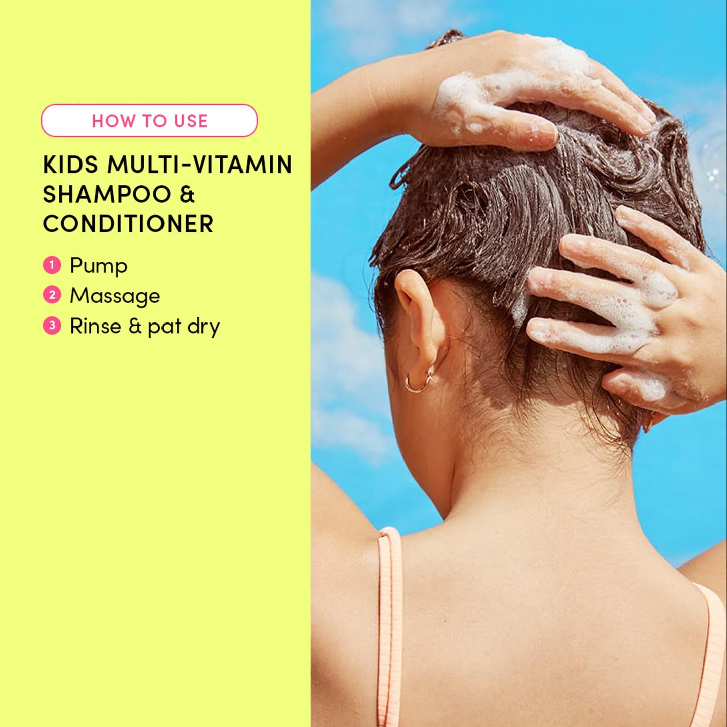 Evereden Kids Shampoo and Conditioner 2-in-1: Cool Peach, 8.5 fl oz. | Clean, Vegan, & Gentle Care for Kids | Toddler Shampoo and Conditioner for Healthy Scalp & Hair | Age 4+