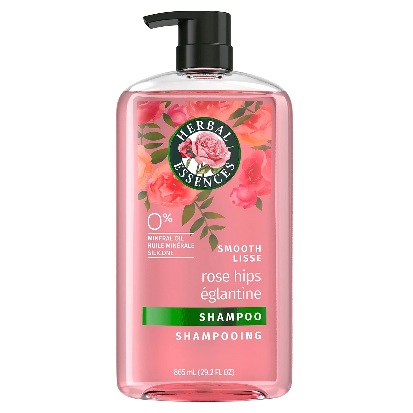 Herbal Essences Rose Hips Shampoo with Vitamin E & Jojoba – Smooth, Shiny, Color-Safe Hair, Floral Scent, Cruelty-Free, 29.2 Fl Oz