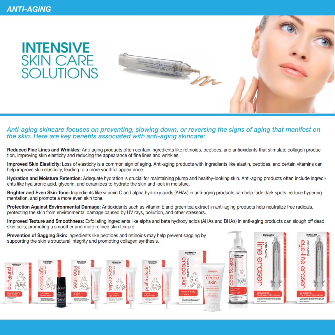 Dermactin Upper Eyelid Cream 1 oz – Firms & Tones Sagging Lids, Reduces Droop, Brightens Eyes, Gentle for Sensitive Skin