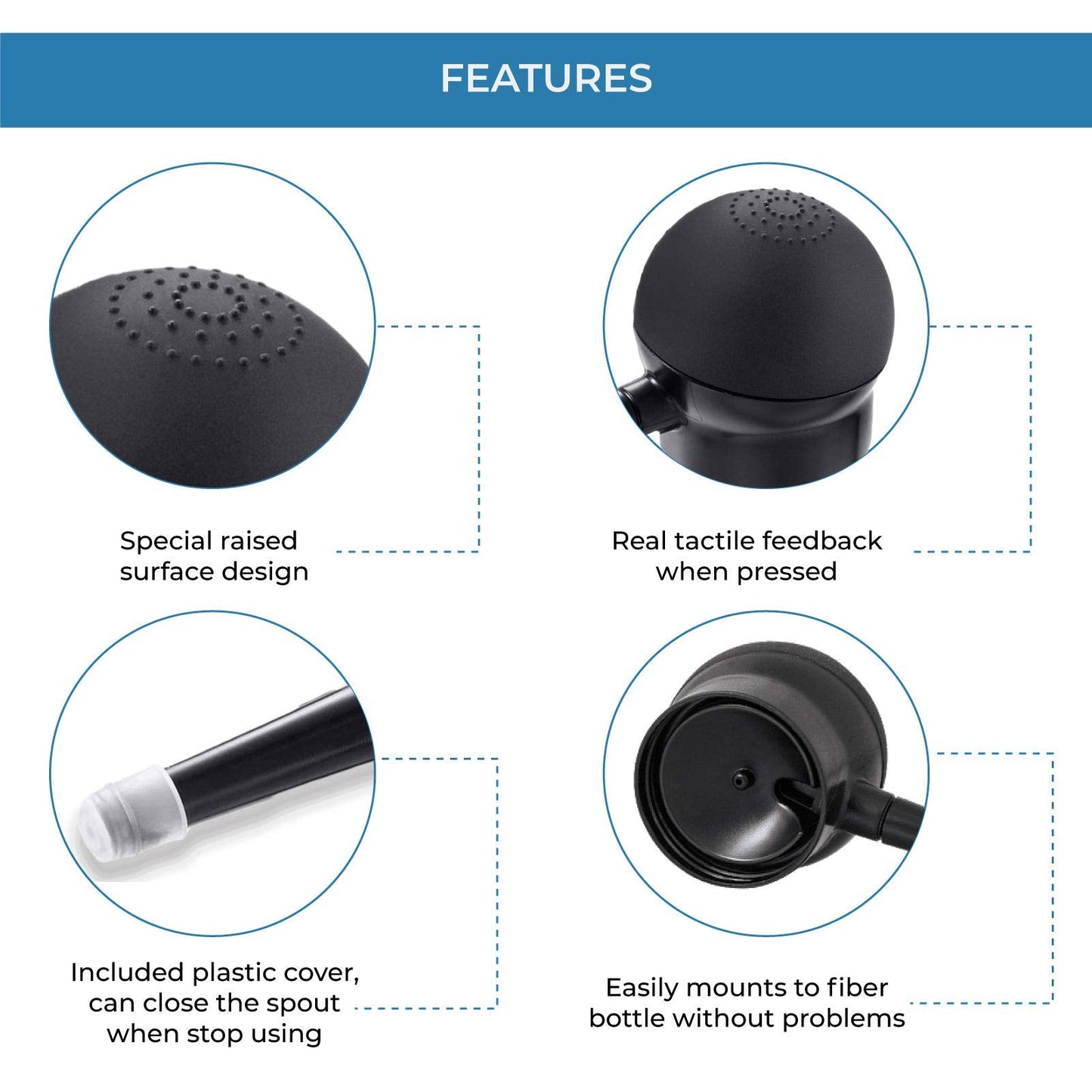 Hair Fiber Applicator Spray Nozzle for Thinning Hair | Precision Atomizer for Hair Building Fibers & Hair Thickening | Concealer Tool for Men & Women