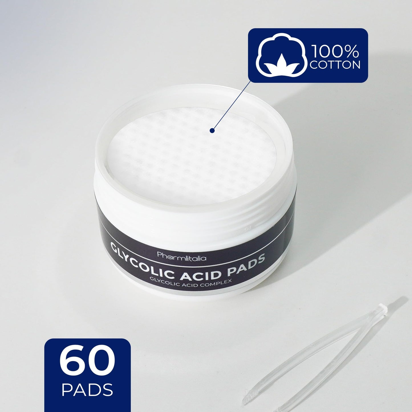Glycolic Acid Pads - Resurfacing Pads for Face 35% - Exfoliating Peel Pad for Body and Dark Spots - Fine Lines and Wrinkles - 60 Count