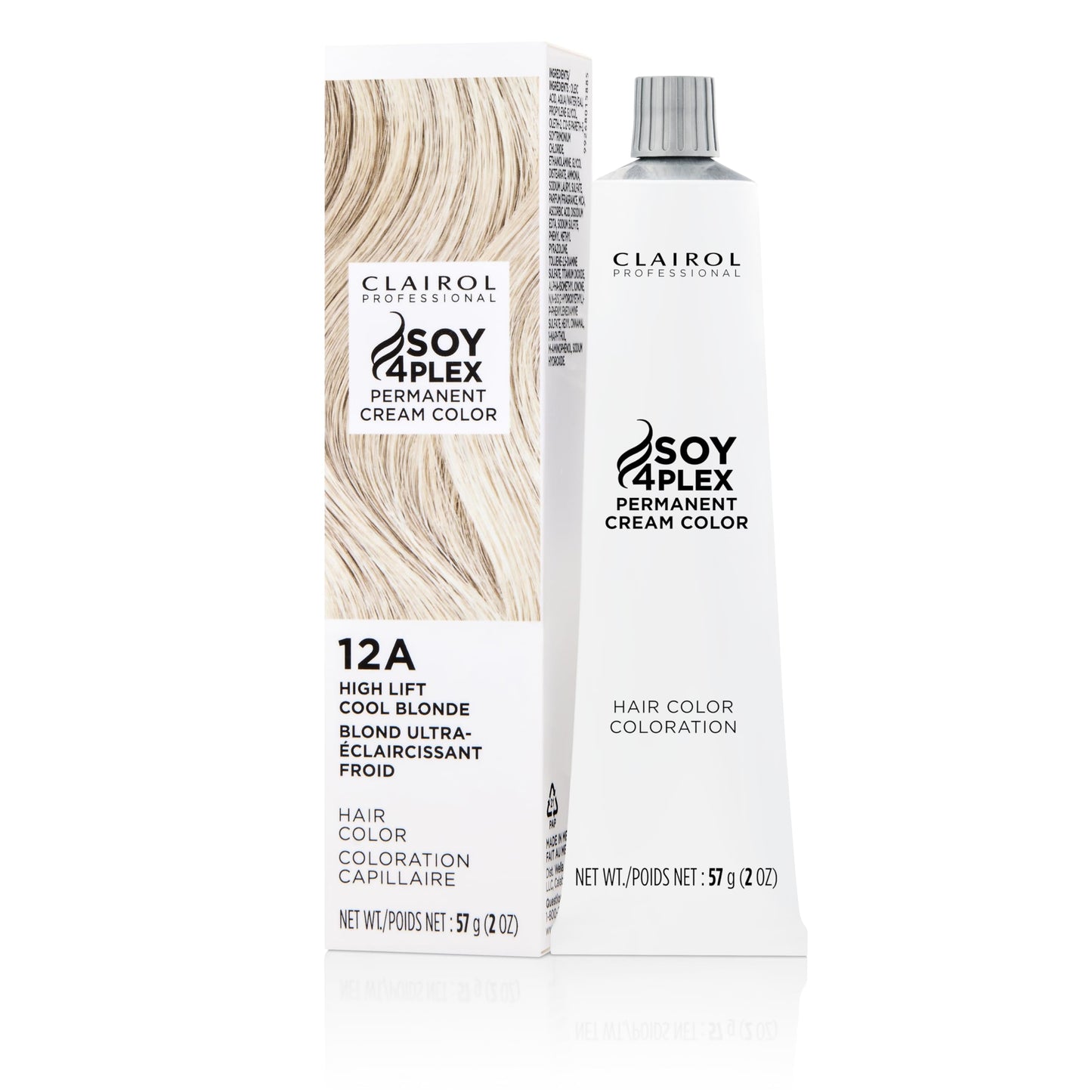 Clairol Professional Crème Permanente, 12a High Lift Cool Blonde, 2 oz. - Packaging May Vary