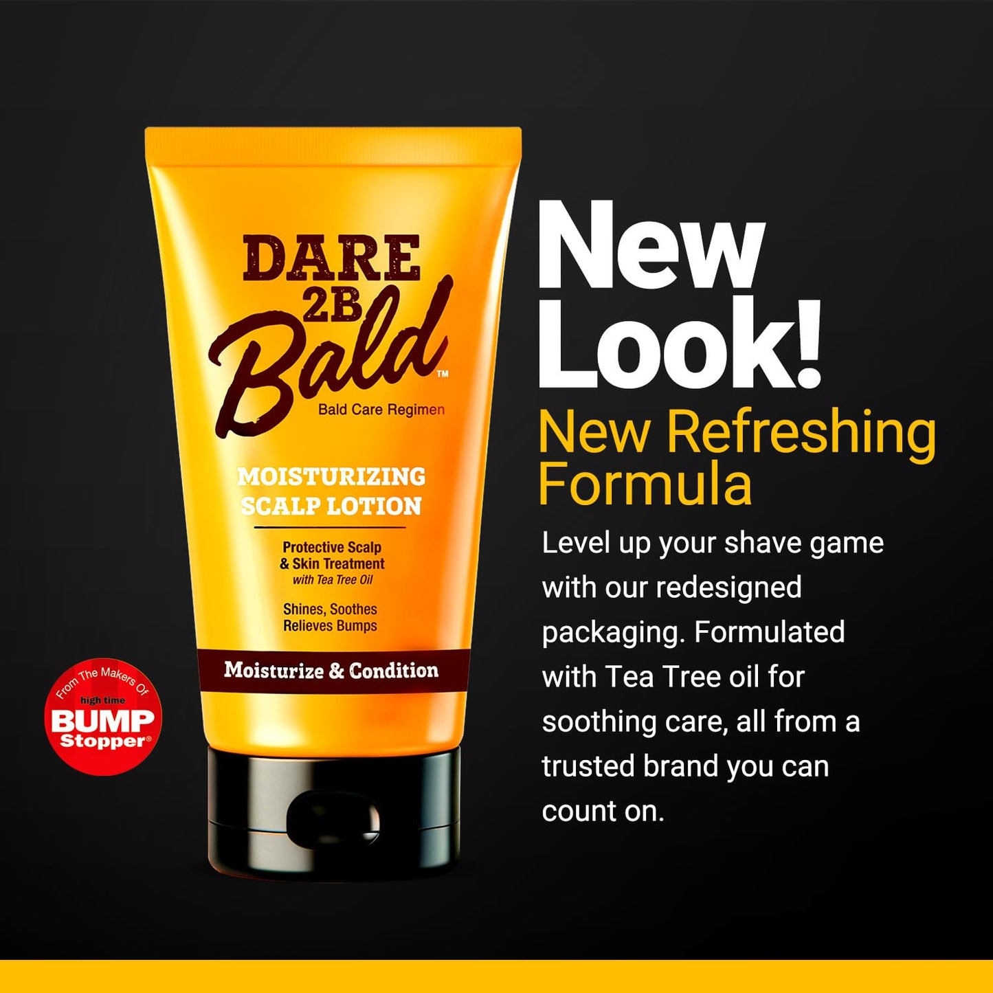 Dare 2B Bald Moisturizing Scalp Lotion 4.75 oz | Hydrating Bald Head Lotion for Men | Conditions, Protects & Prevents Dryness and Flaking