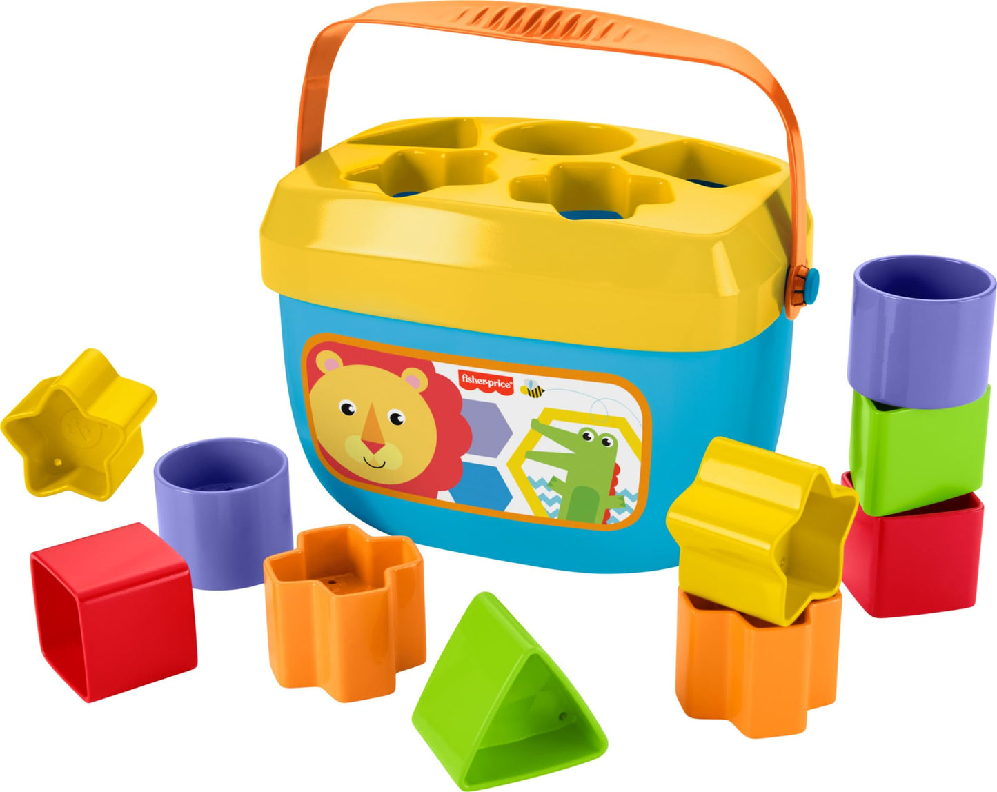 Fisher-Price Infant Toy Set, Baby’s First Blocks (10 Shapes) and Rock-a-Stack Ring Stacking Activity for Ages 6+ Months (Amazon Exclusive)