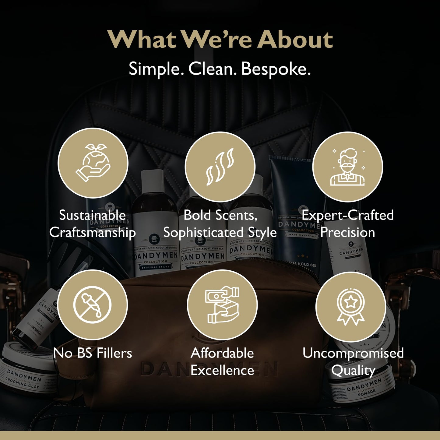 DandyMen Sea Salt Spray – Lightweight Texture, Volume, and Flexible Hold with Epsom Salt & Pro-Vitamin B5 (8.45 oz, Tobacco Vanilla)