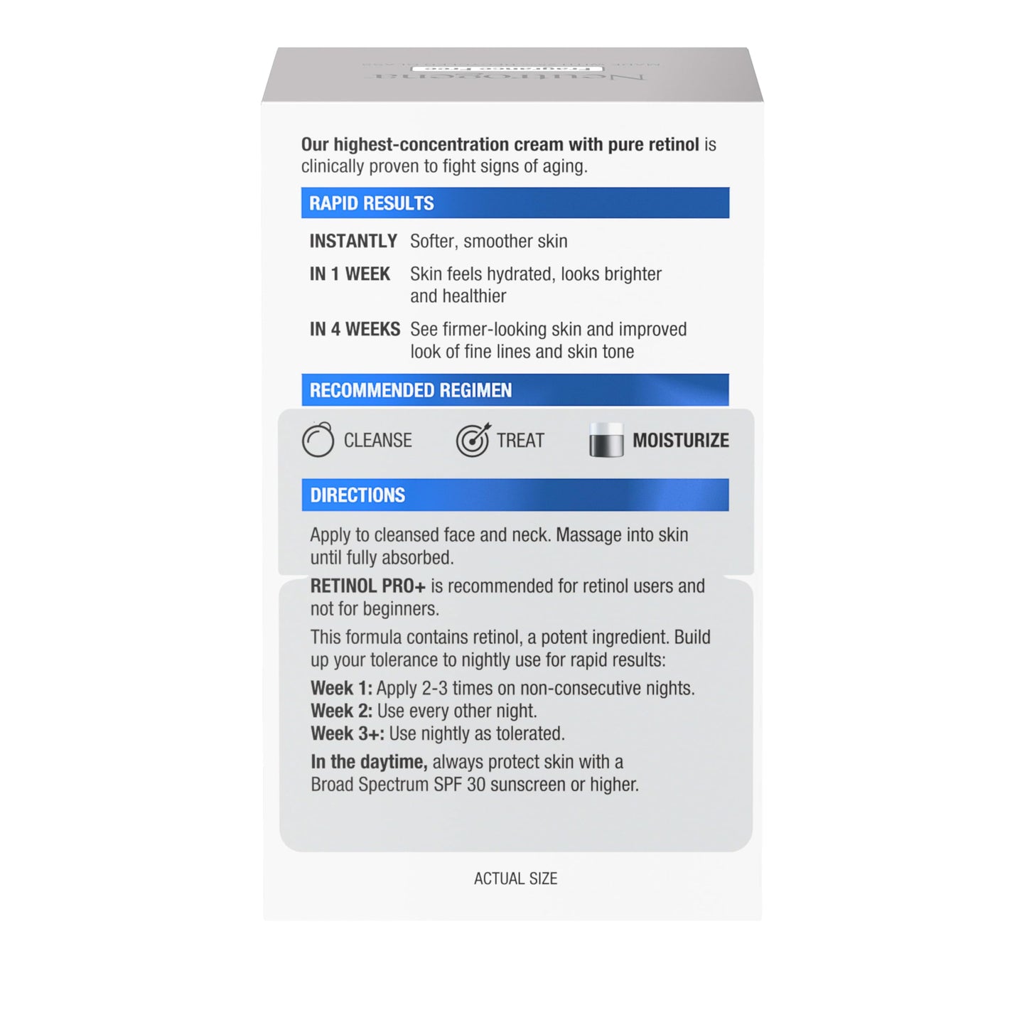 Neutrogena Retinol Pro+ Night Moisturizer – Rapid Wrinkle Repair Anti-Aging Cream for Face & Neck, Fragrance-Free, 1.7 oz