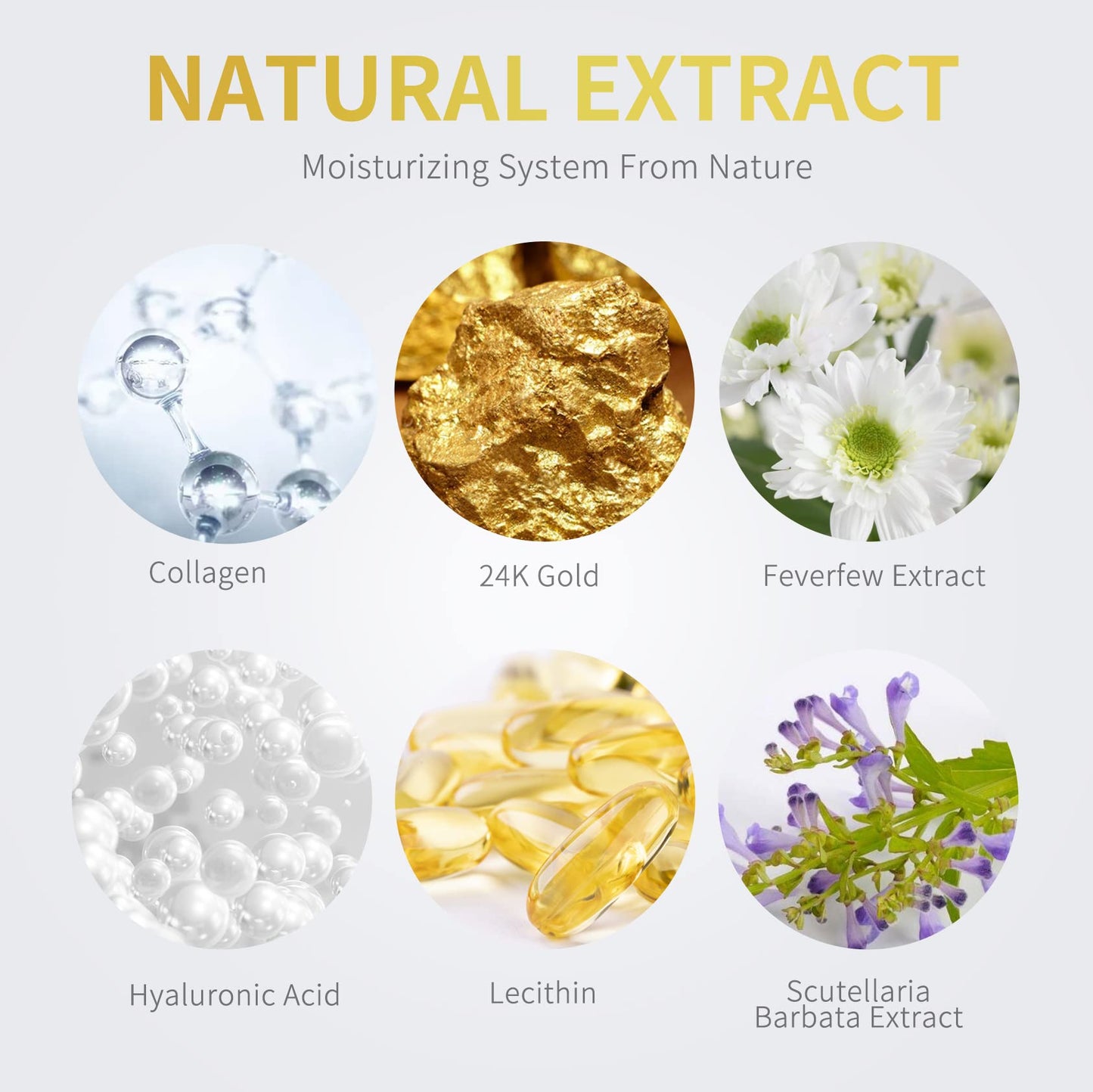 NAZANO 24K Gold Under Eye Patches - 60 Pack for Puffy Eyes, Dark Circles, Bags & Wrinkles with Collagen & Hyaluronic Acid