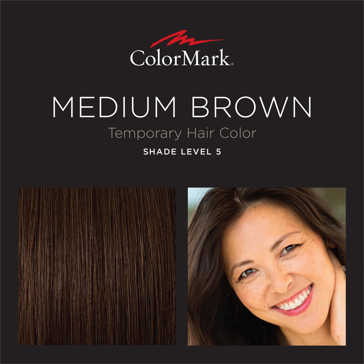 ColorMark PRO Medium Brown Liquid Gray Root Touch Up Wand Applicator, Real Hair Color