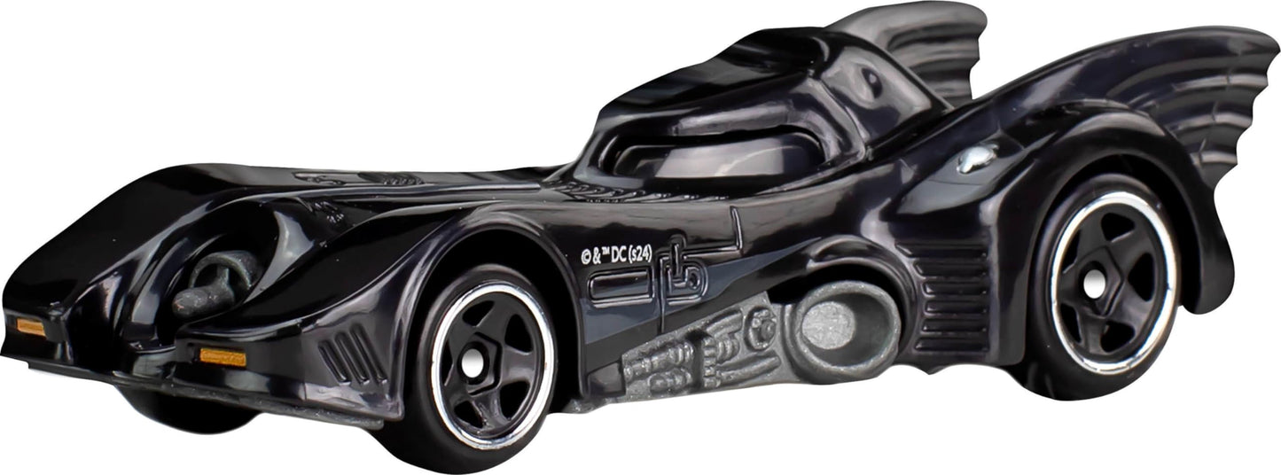 Hot Wheels 1:64 Scale Die-Cast Toy Cars, Set of 5 Batman 85th Anniversary Vehicles Featuring 5 Different Batmobile Replicas in Commemorative Packaging