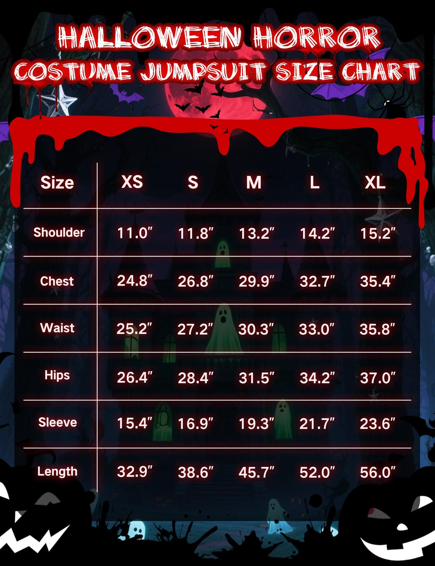 Zeepair Kids Scary Doll Costume Set Horror Killer Toy Outfit with Striped Jumpsuit Wig Prop Knife for Halloween Cosplay Party M