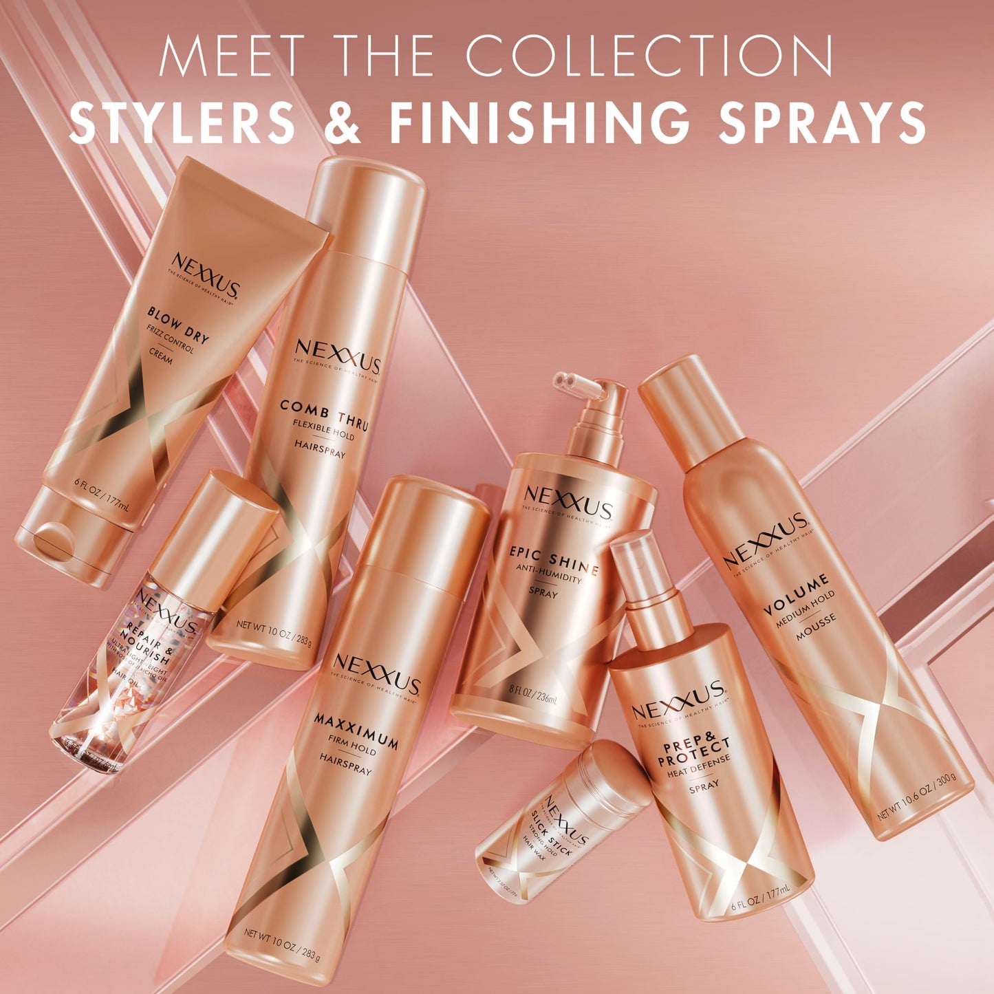 Nexxus Blow Dry Cream Frizz Control for Weightless Style & Volume, with StyleProtect Technology 6 oz