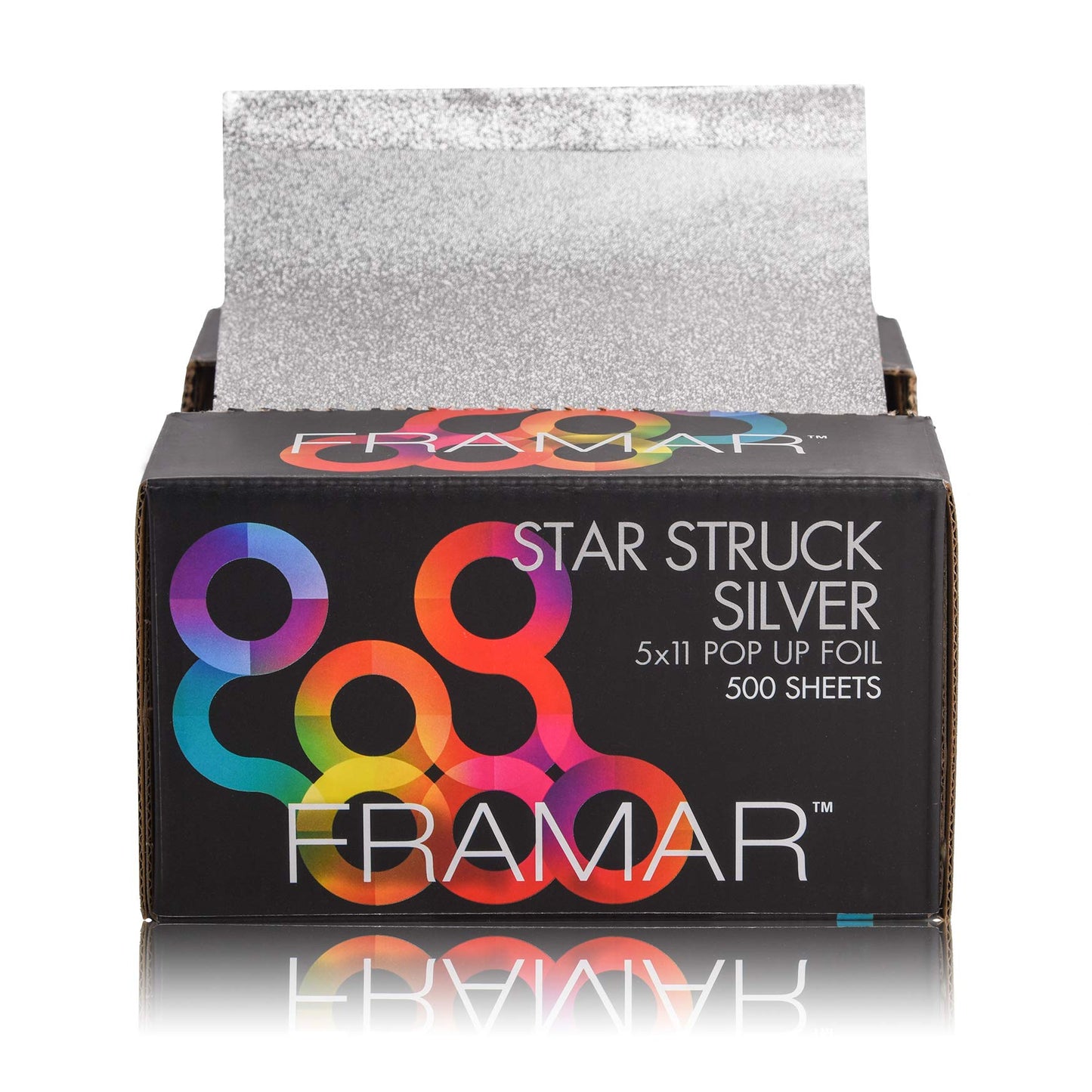 Framar Silver Hair Foil Sheets – 500 Pop-Up Aluminum Foils for Highlighting, Balayage & Coloring – Non-Slip Salon Foils for Stylists